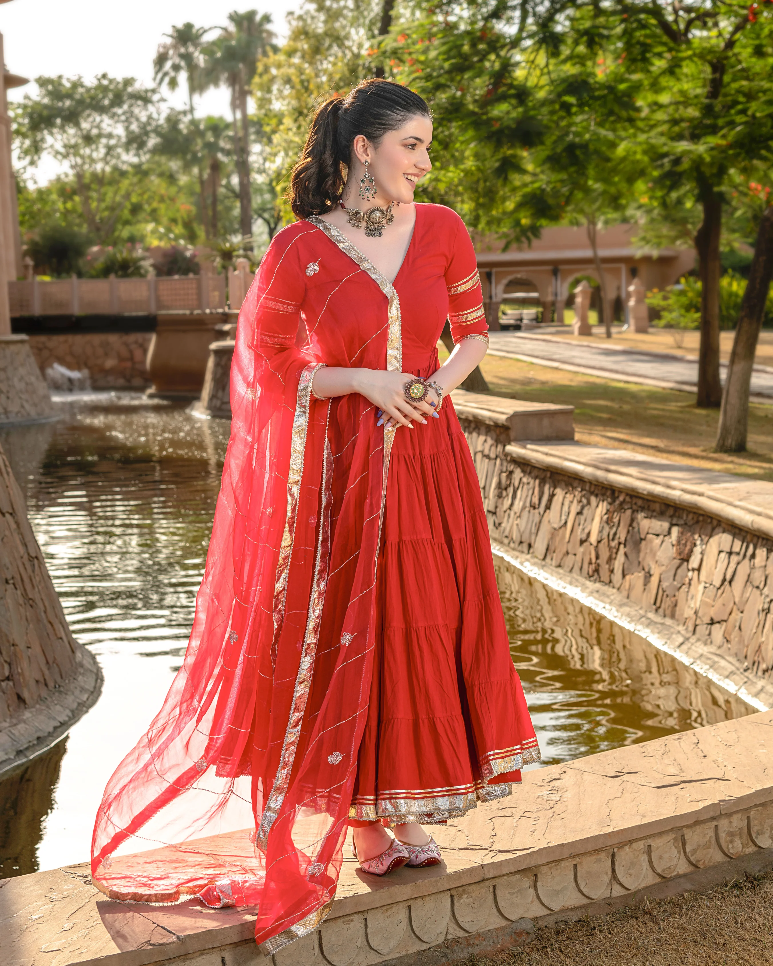 Aarna Gotapatti Cotton Suit Set - Image 2