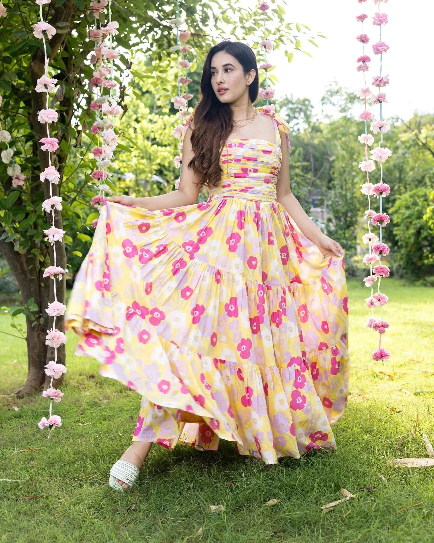 Aferdita Tier Cotton Dress - Image 13