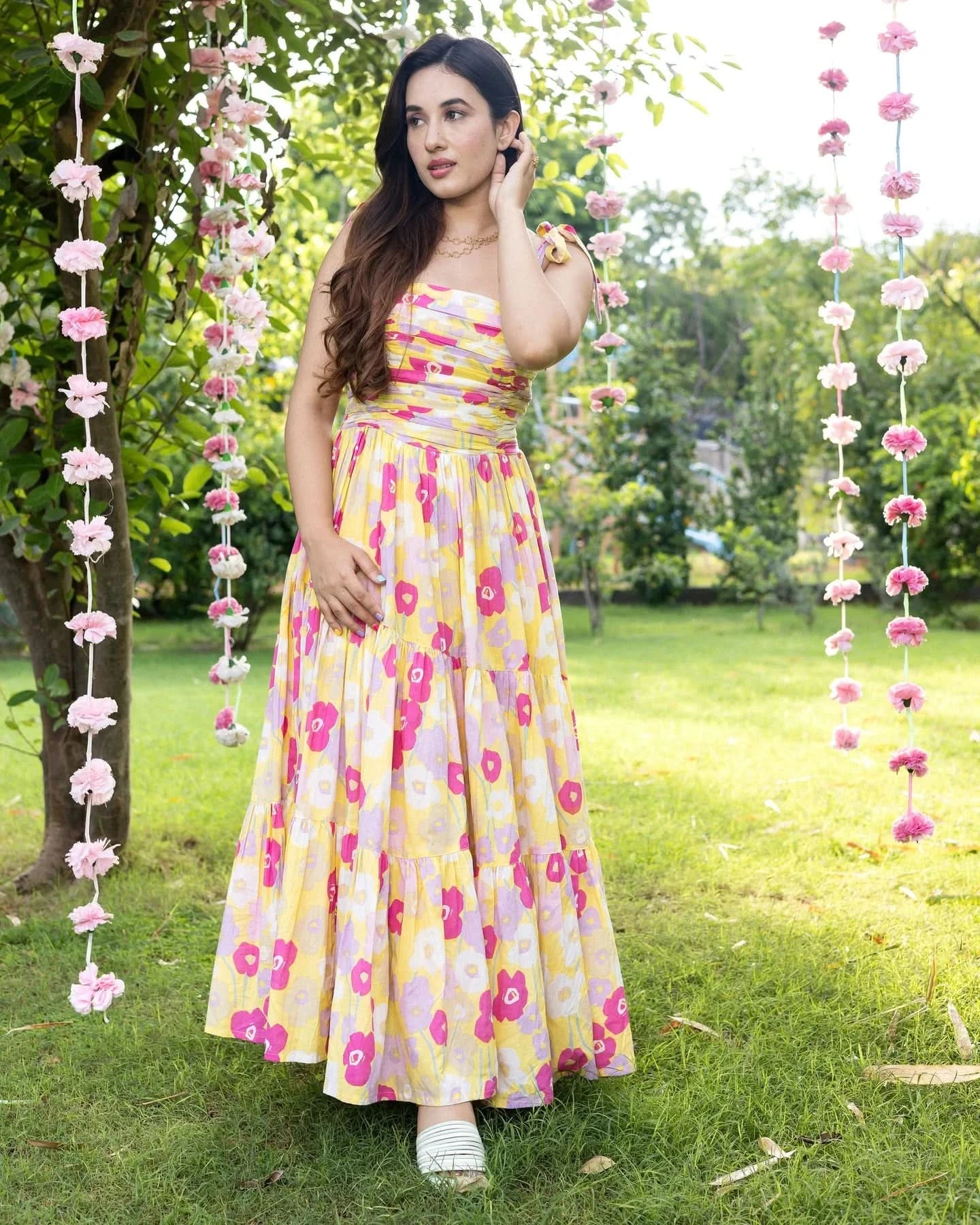 Aferdita Tier Cotton Dress - Image 8