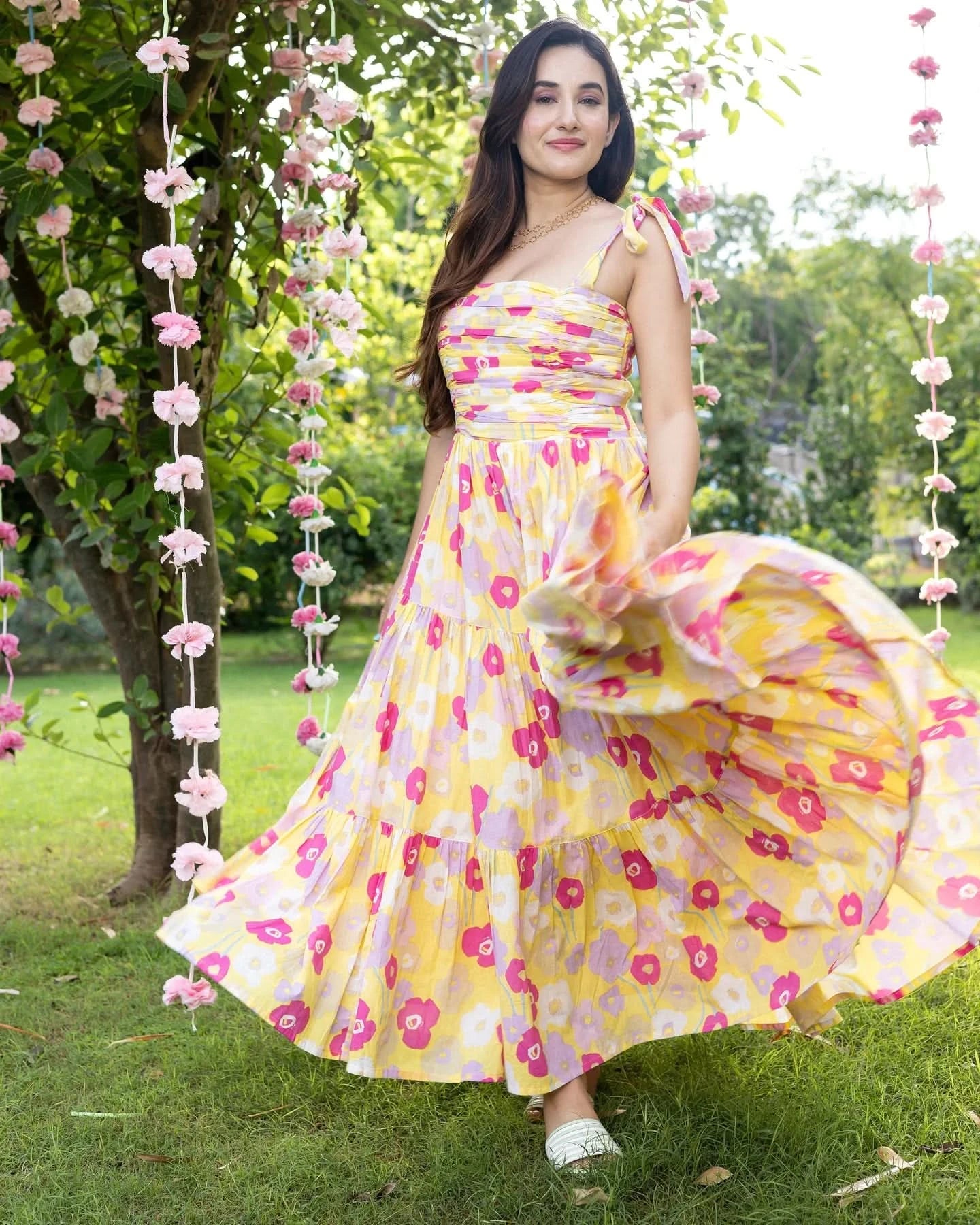 Aferdita Tier Cotton Dress - Image 9