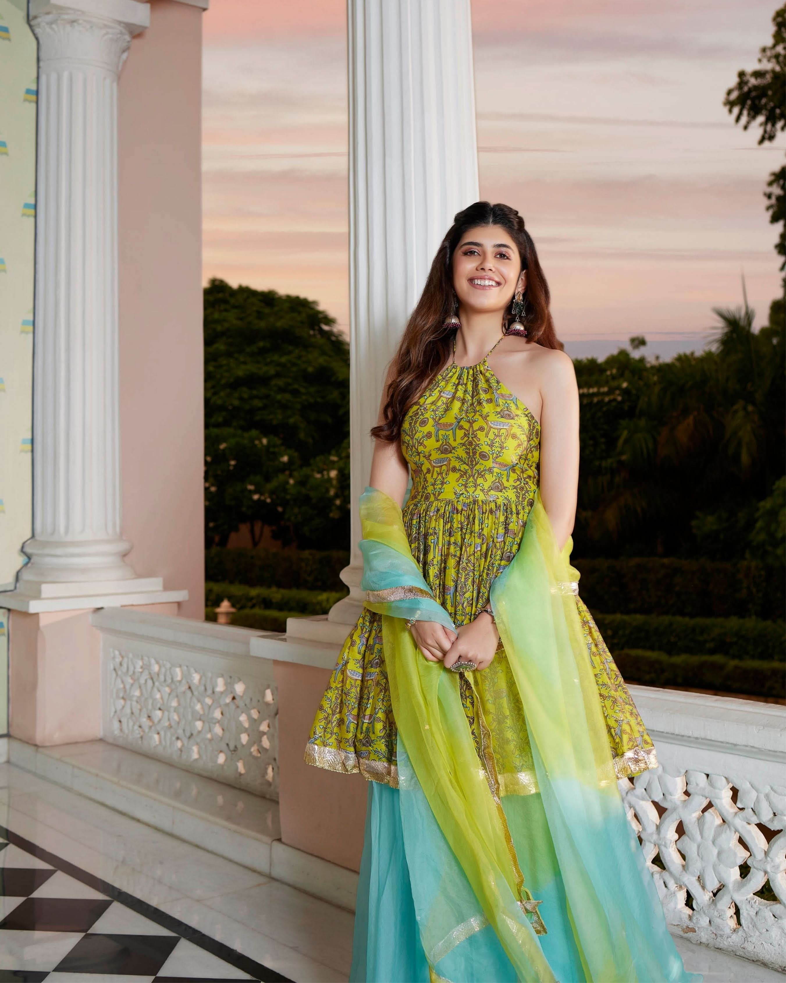 Akiko Chanderi Sharara Set - Image 3