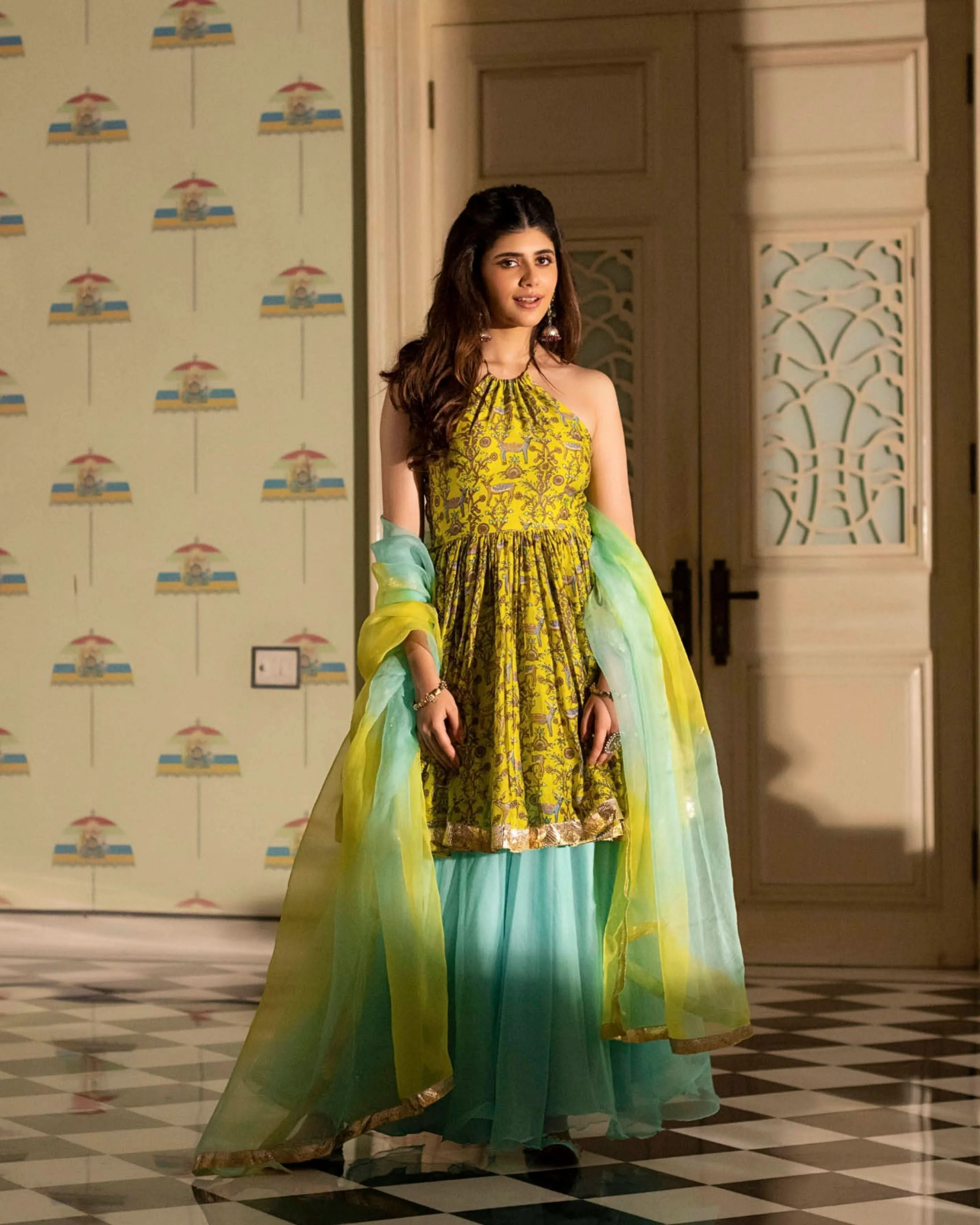 Akiko Chanderi Sharara Set - Image 5