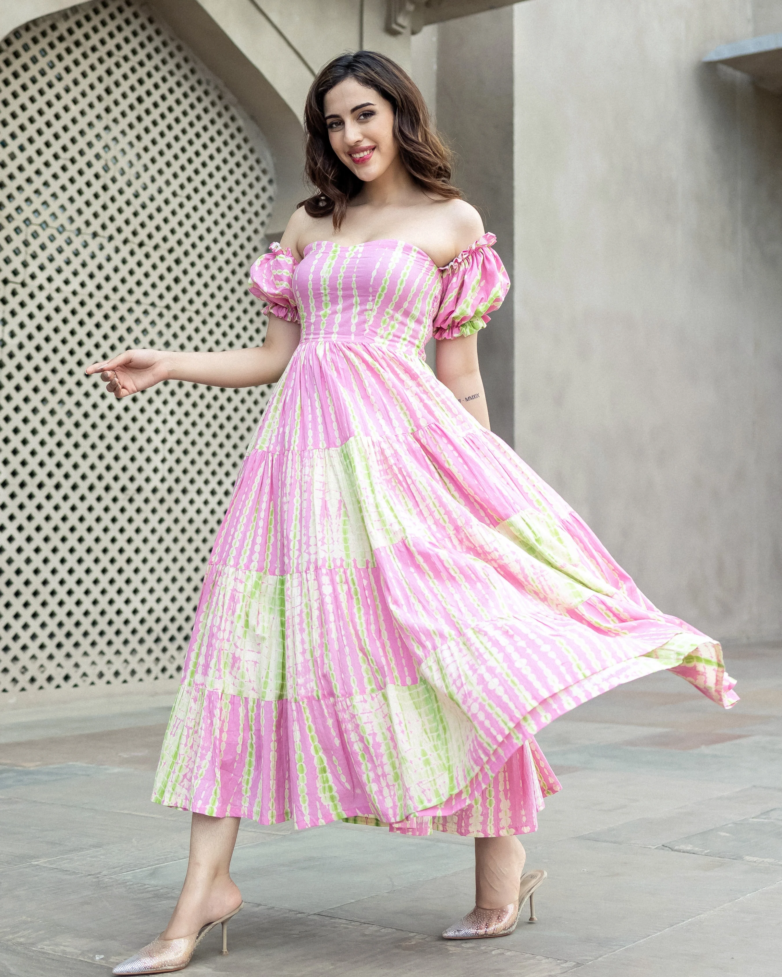 Akira Shibori Cotton Dress - Image 4