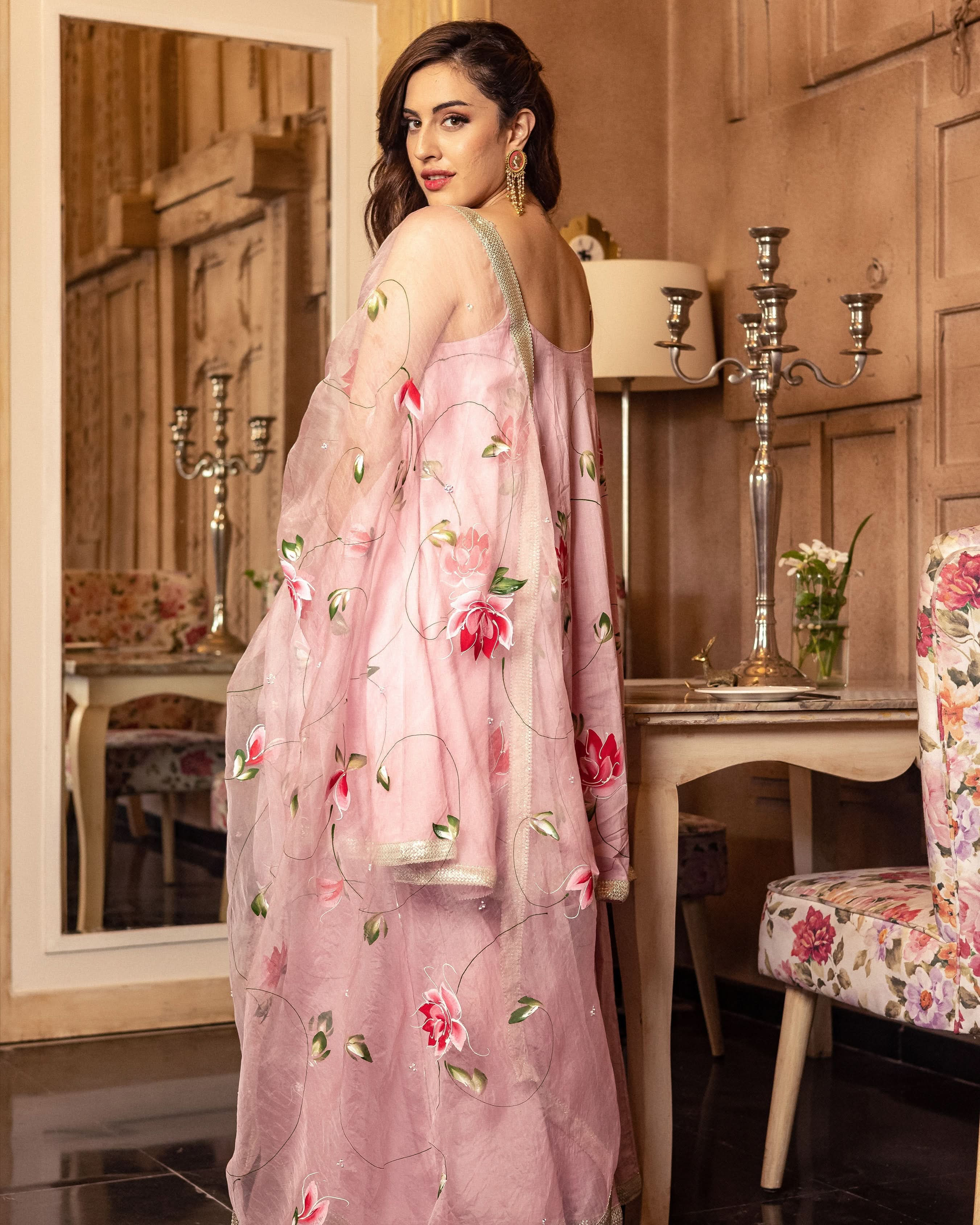Alhaiya Handpainted Sharara Set - Image 3