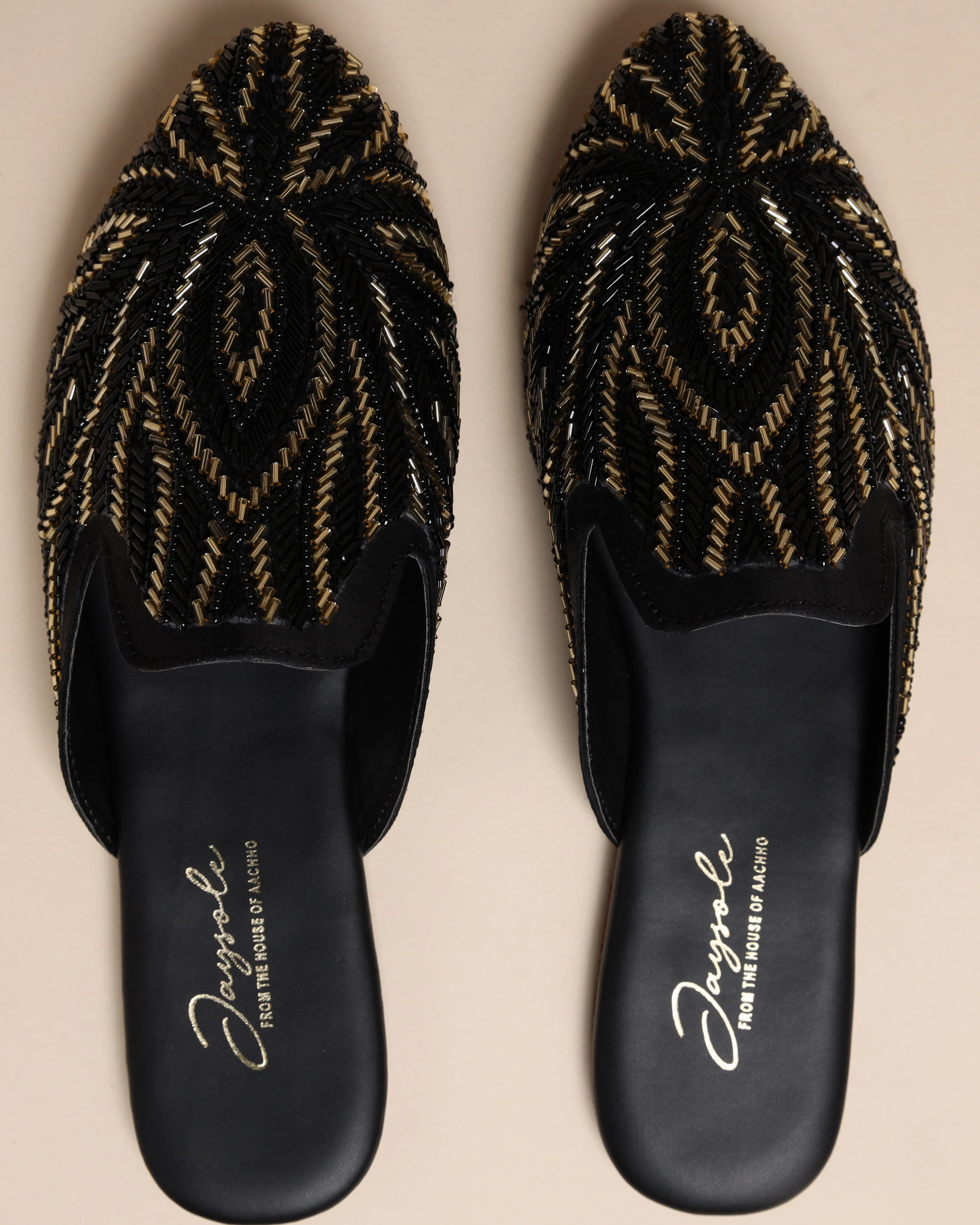 Apricot Illusion Handcrafted Mules - Image 2