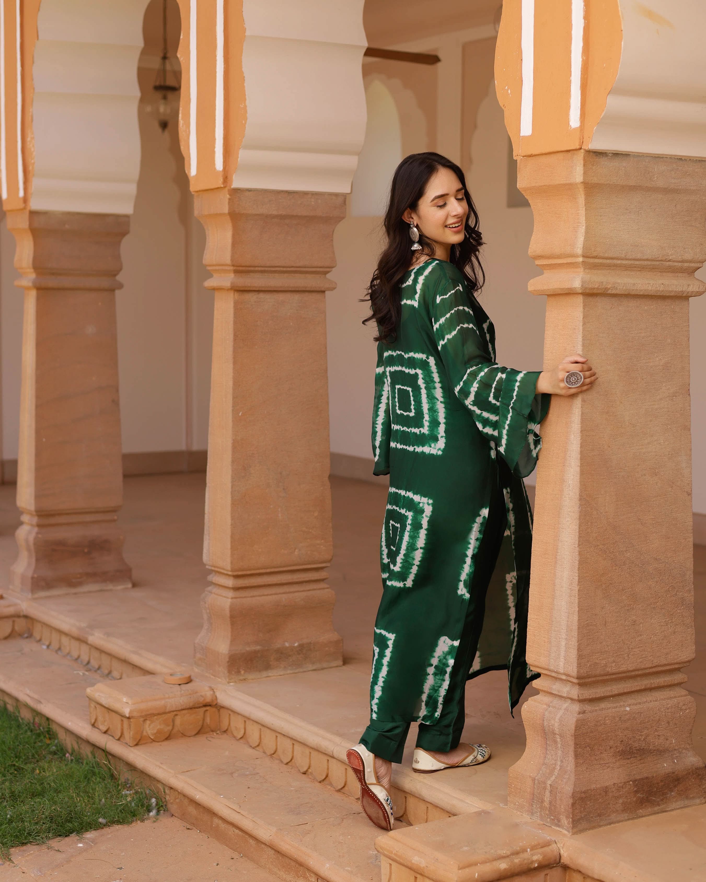 Aurora Silk Tie & Dye Kurta Set - Image 6
