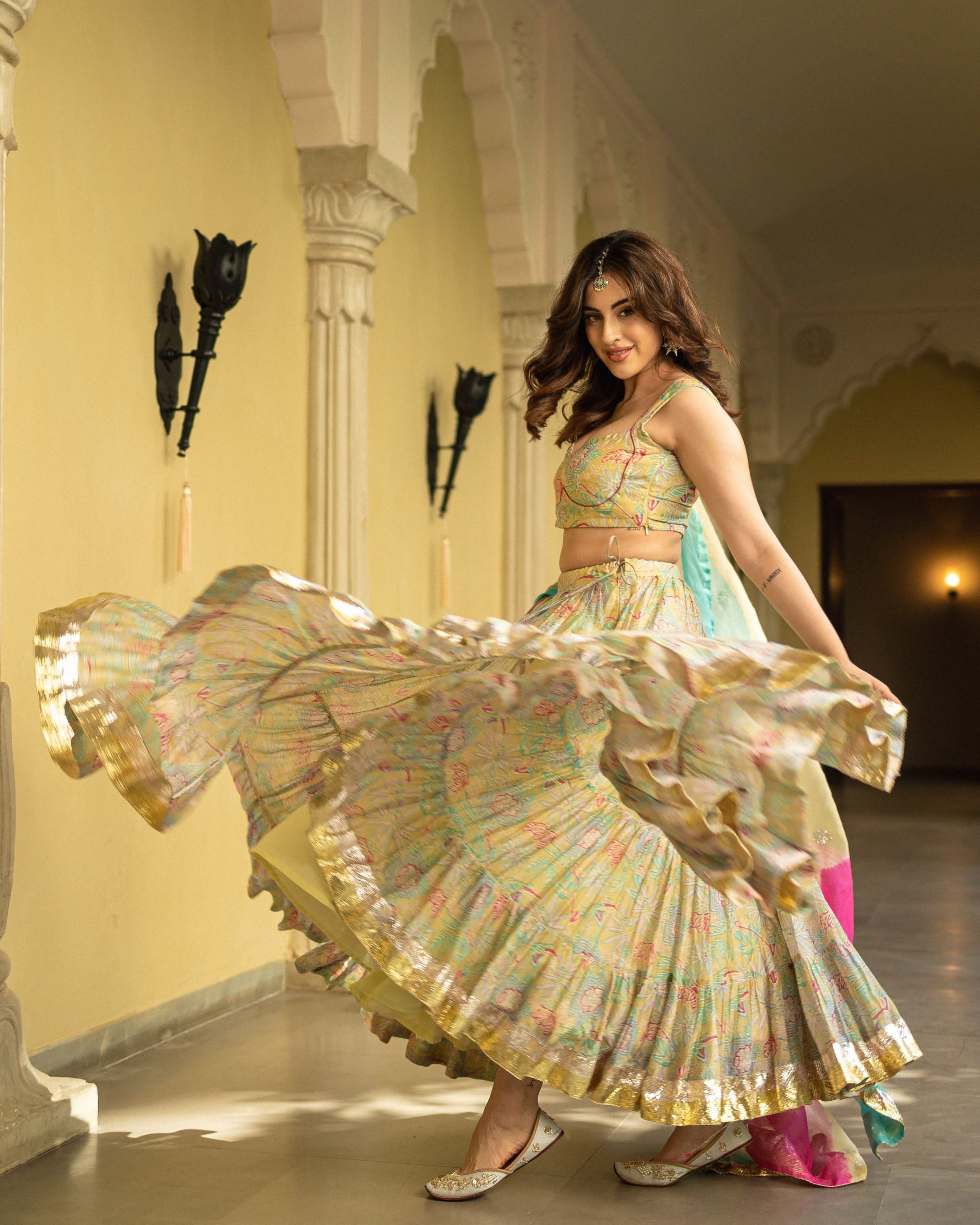 Ayla Chanderi Lehenga Set - Image 6