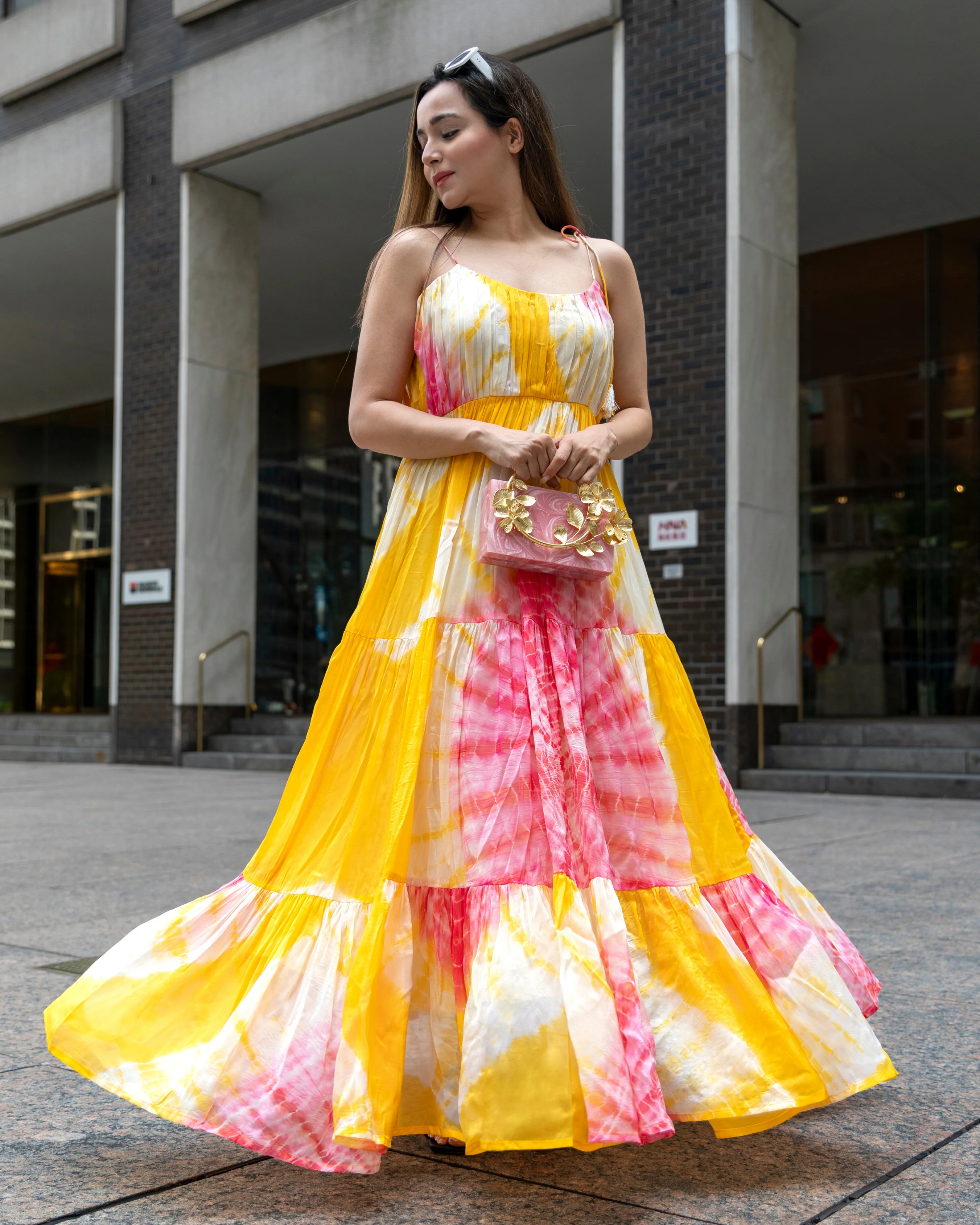 Butterphin Tie & Dye Organza Dress - Image 2
