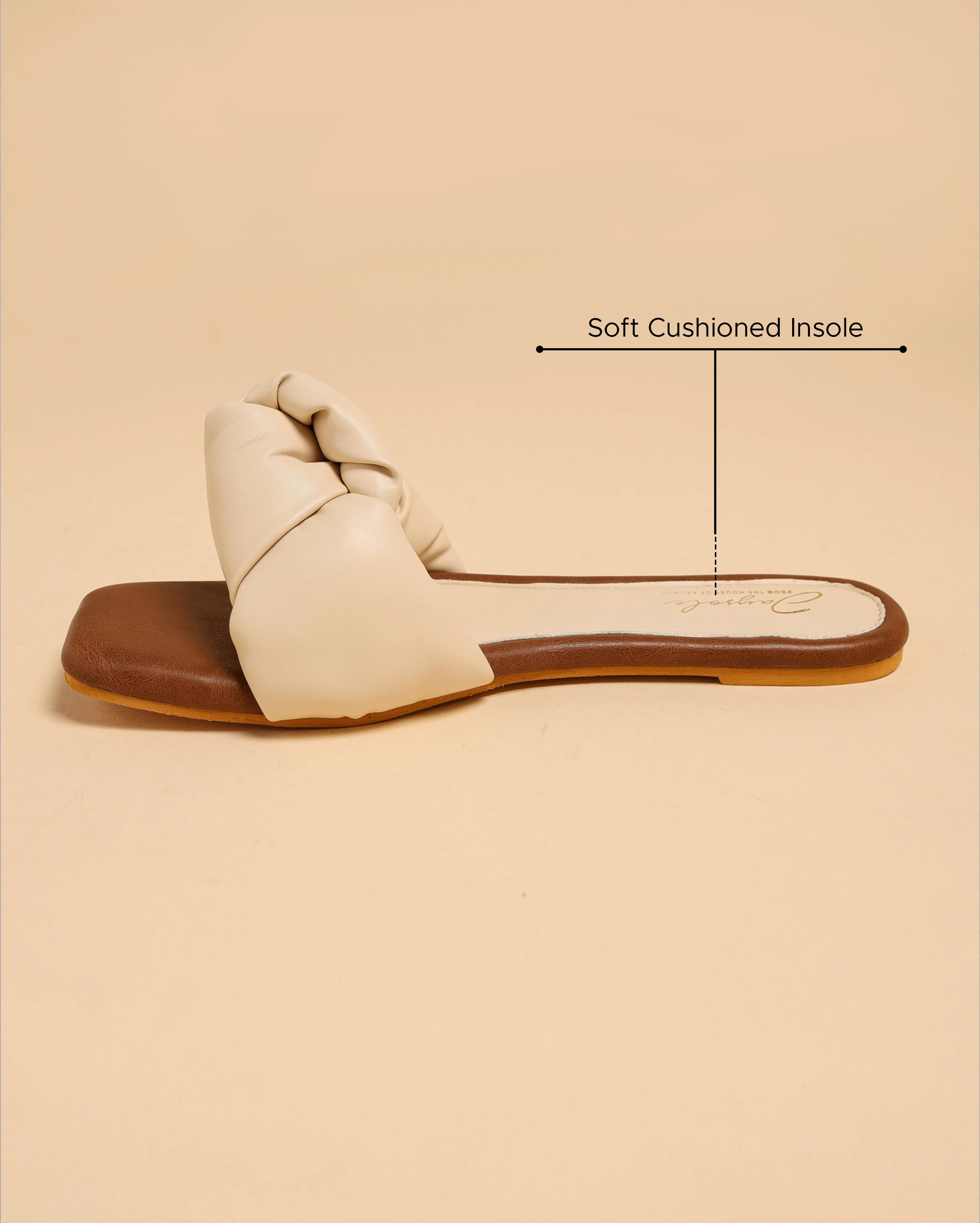 Camel Tale Knoted Flats - Image 4