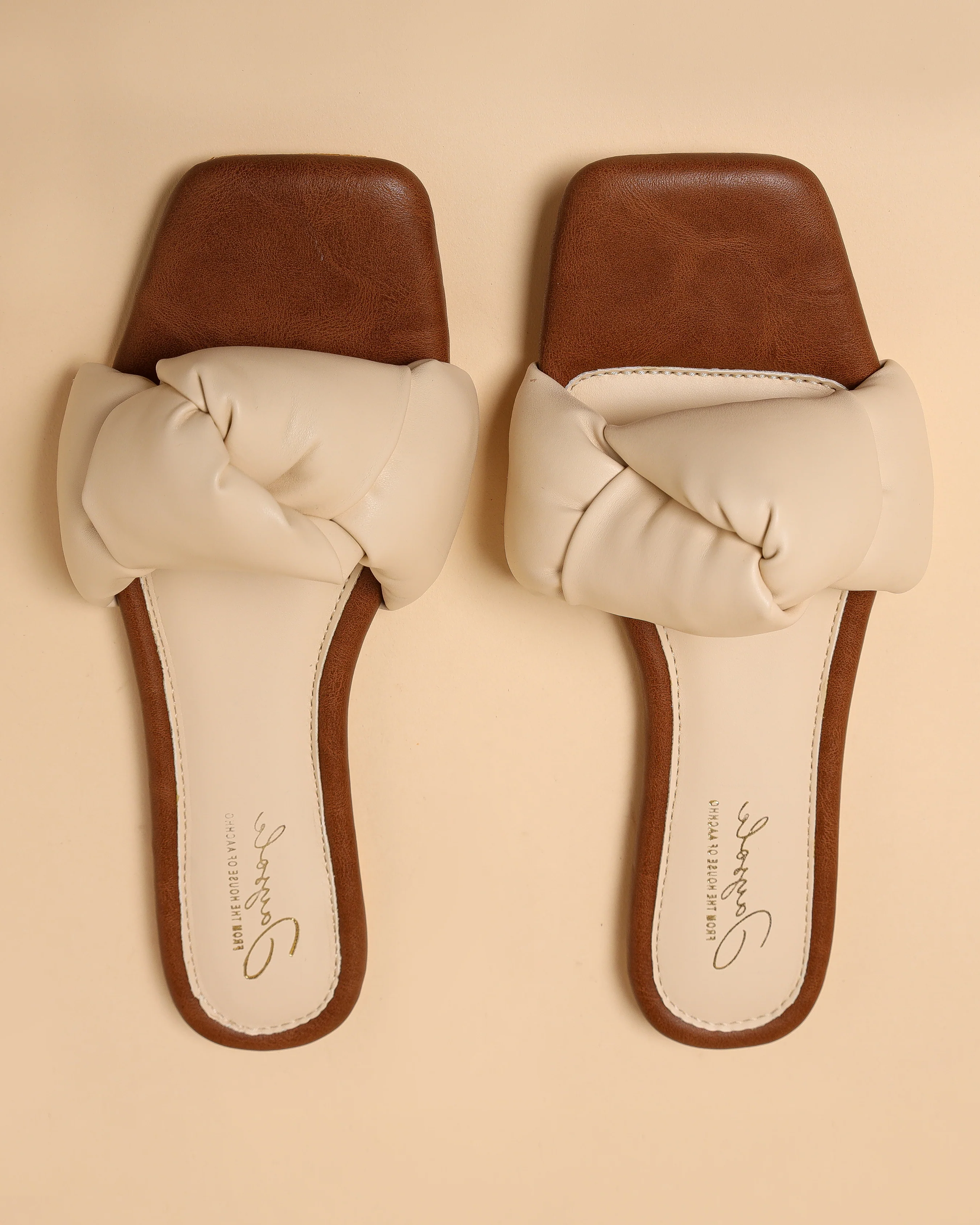 Camel Tale Knoted Flats - Image 9