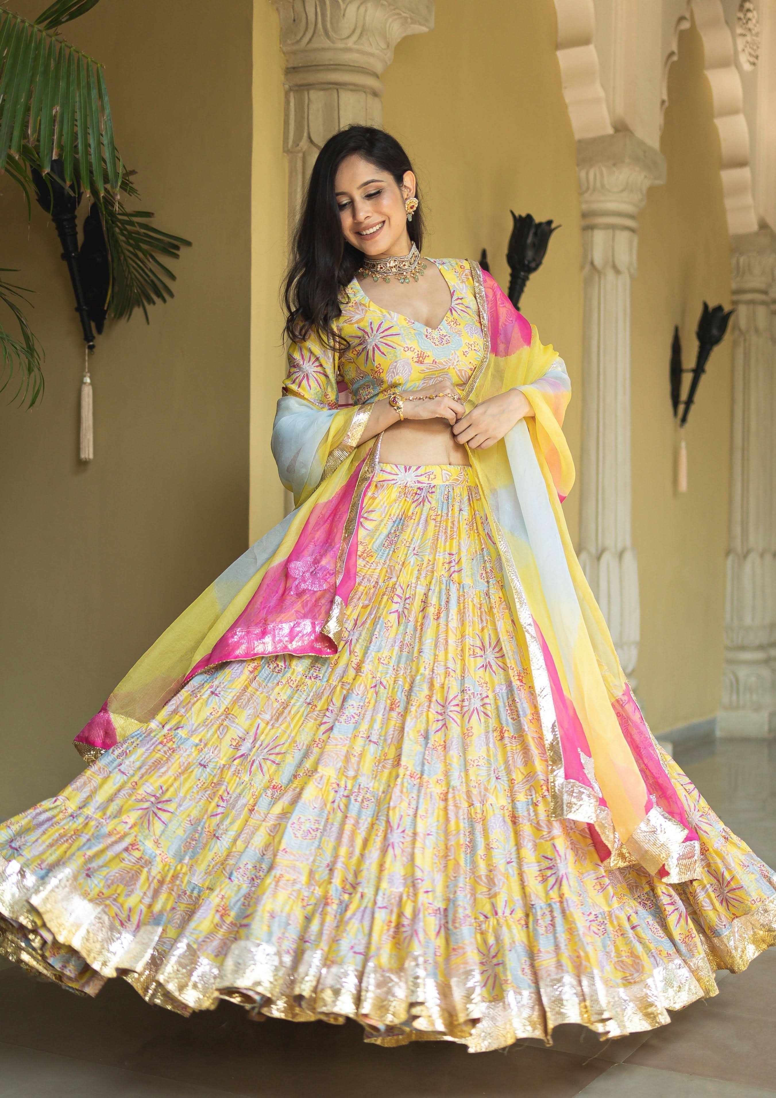 Chandni Chanderi Lehenga Set - Image 8