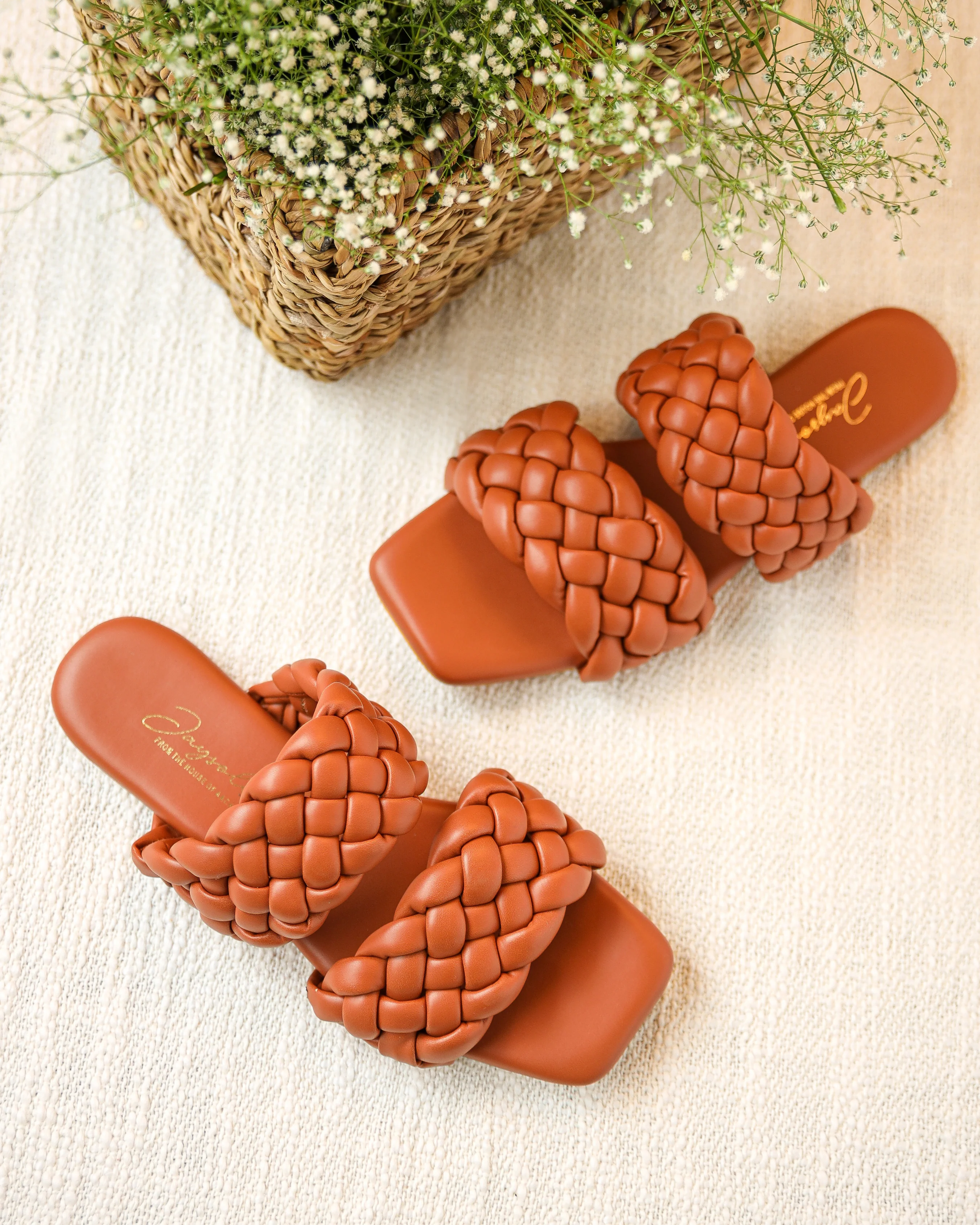 Chocolate Island Braided Flats - Image 8