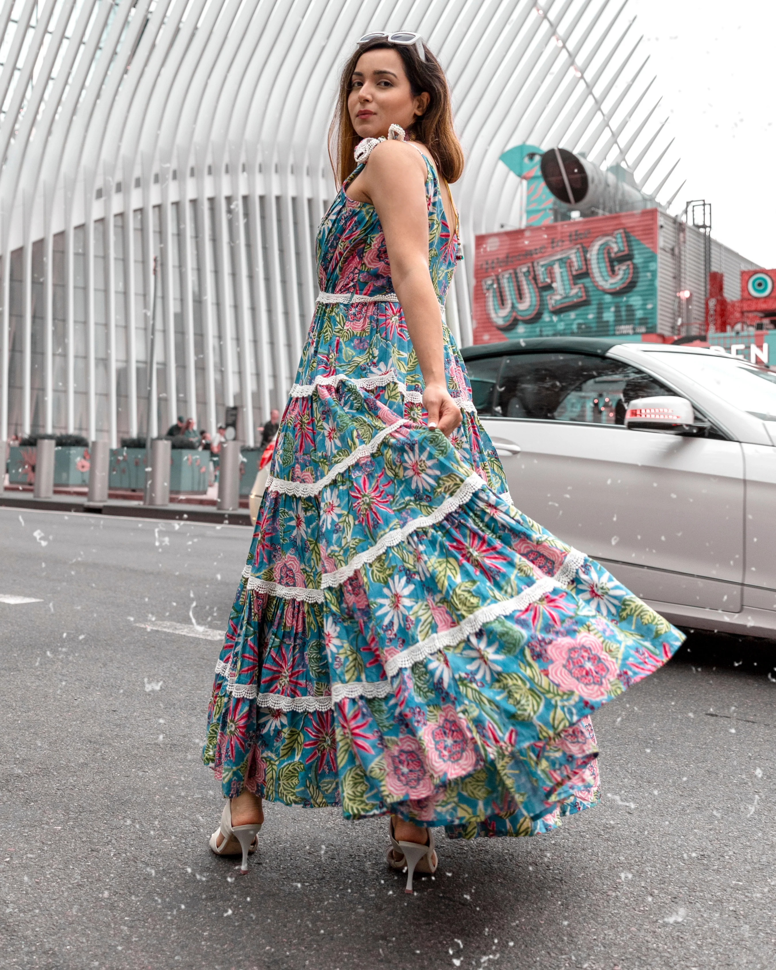 Bluebell Handblock Tiered Dress - Image 4