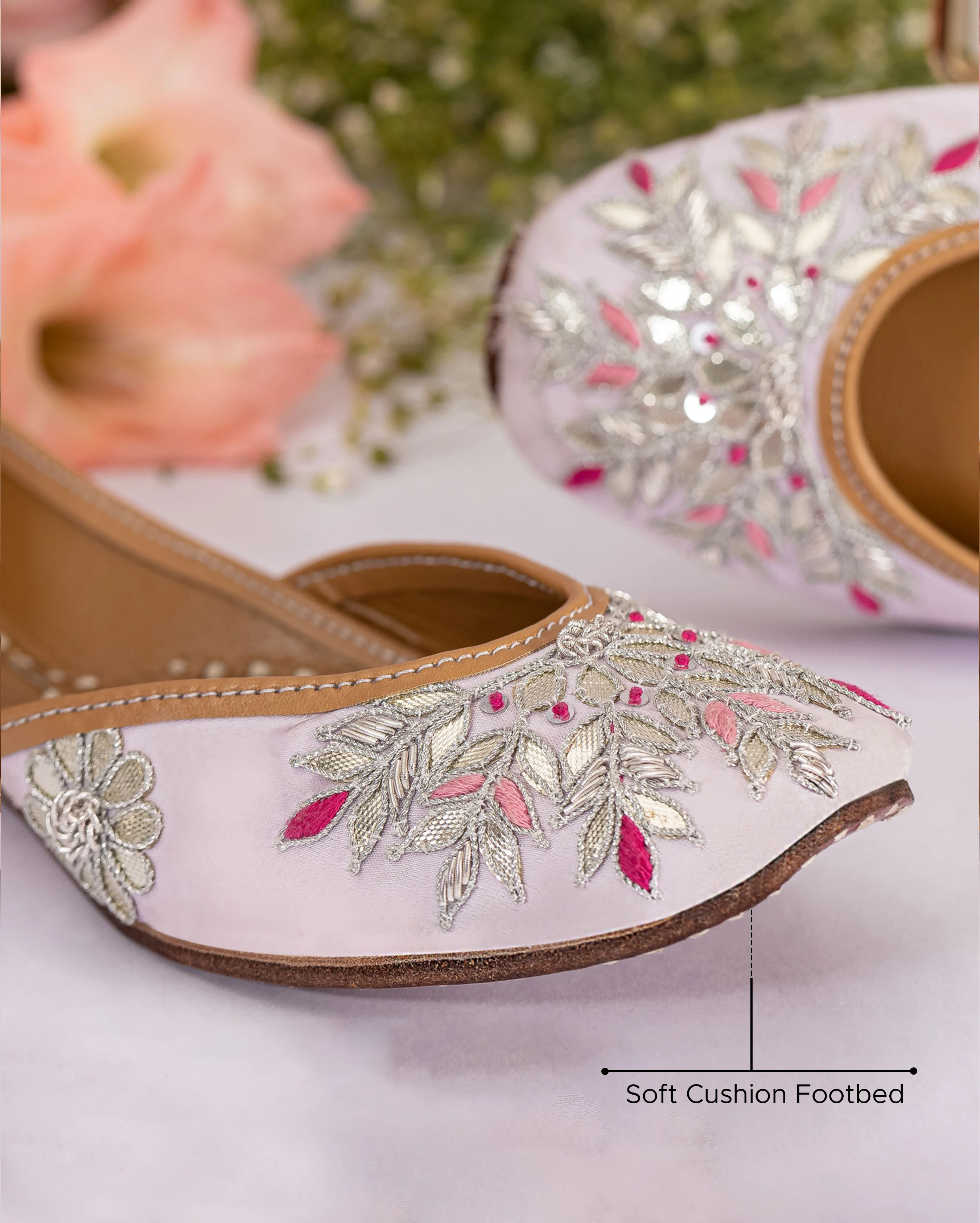 Cotton Candy Handcrafted Jutti - Image 3