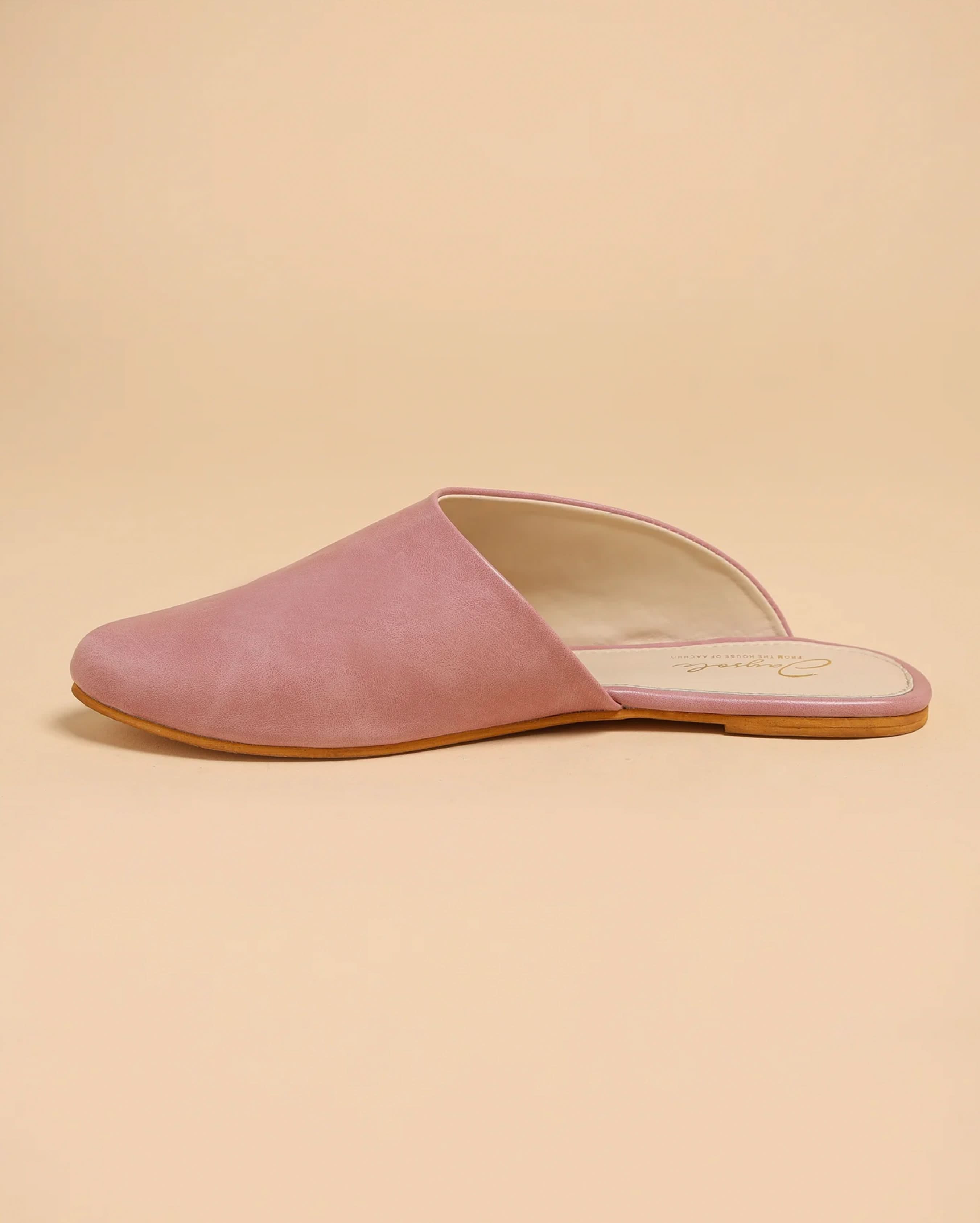 Cradle Pink Leather Mules - Image 9