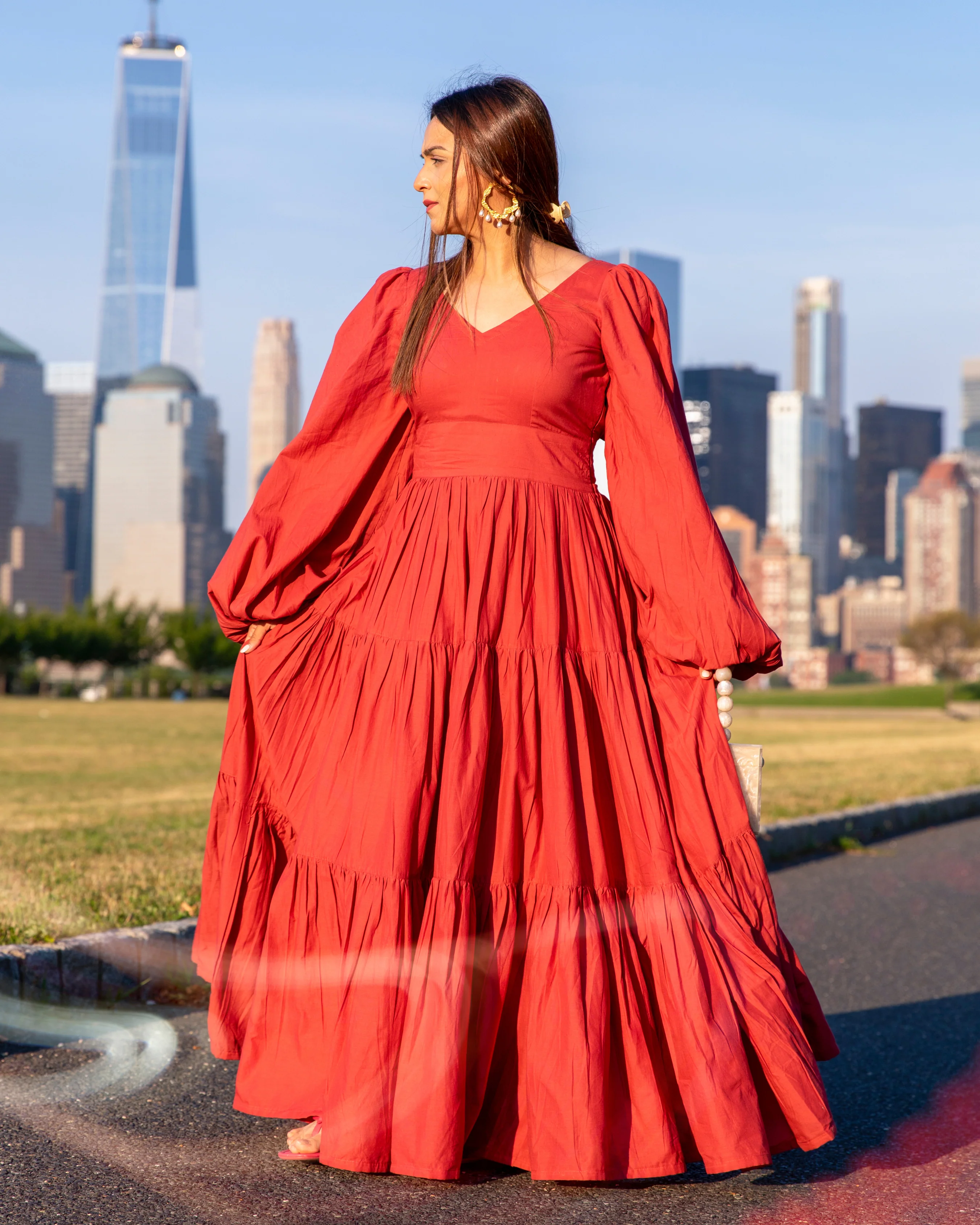 Crosby Tier Cotton Dress - Image 4