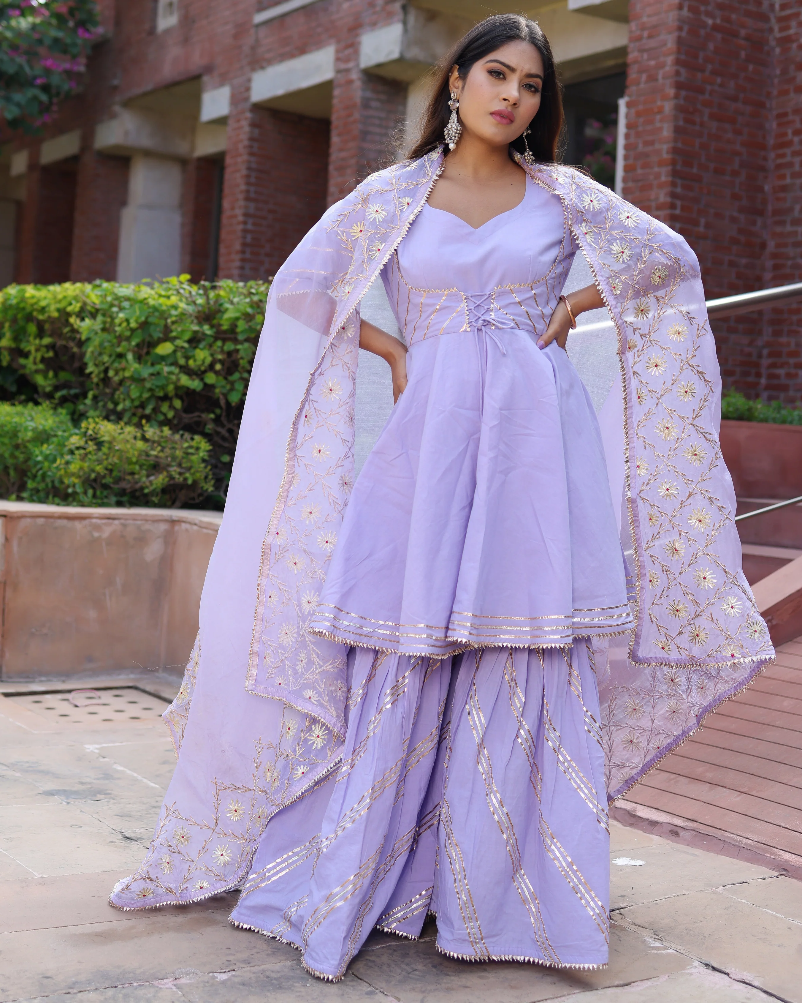 Crown Magic Gotapatti Sharara Set - Image 2