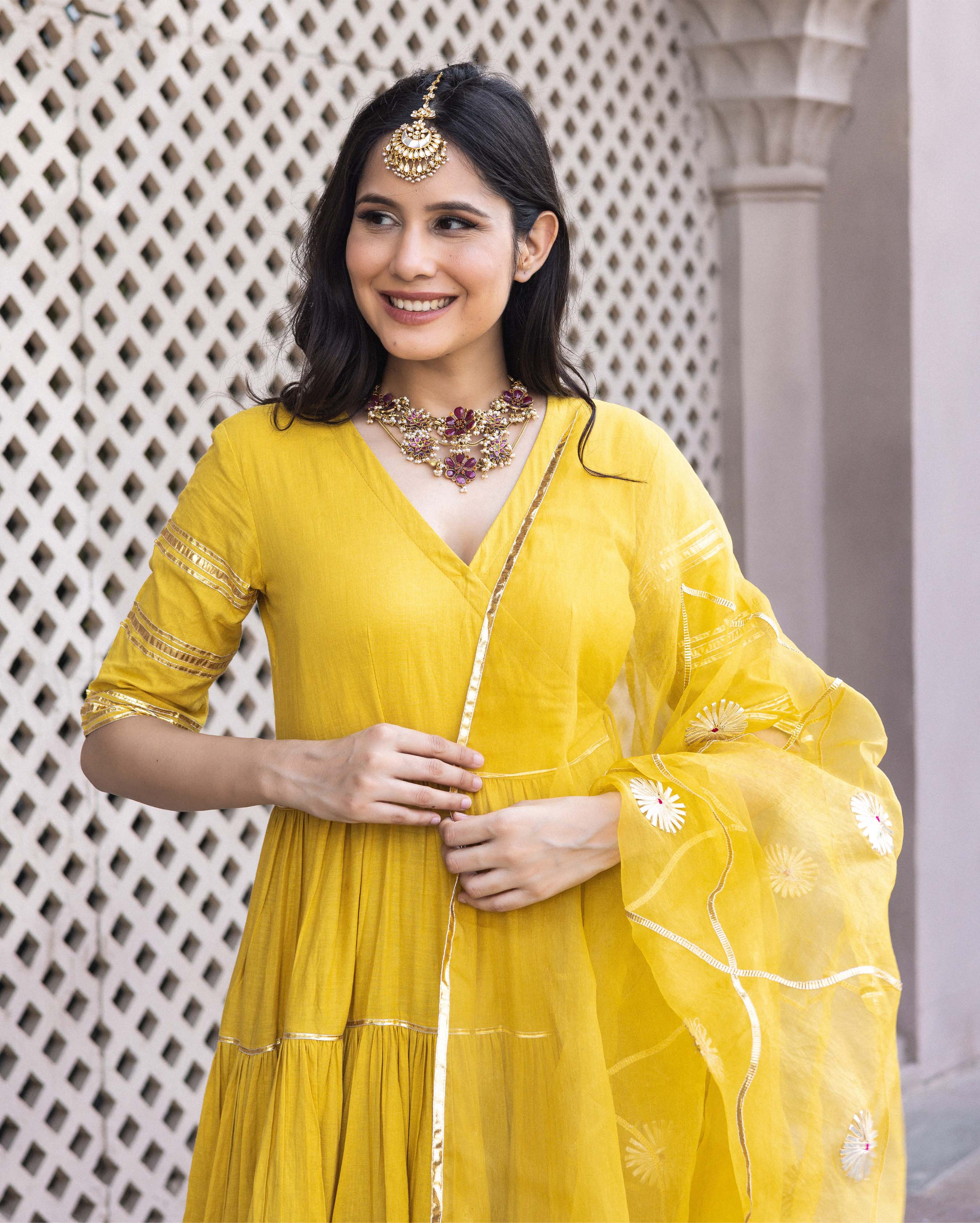 Dahabi Gotapatti Cotton Suit Set - Image 4