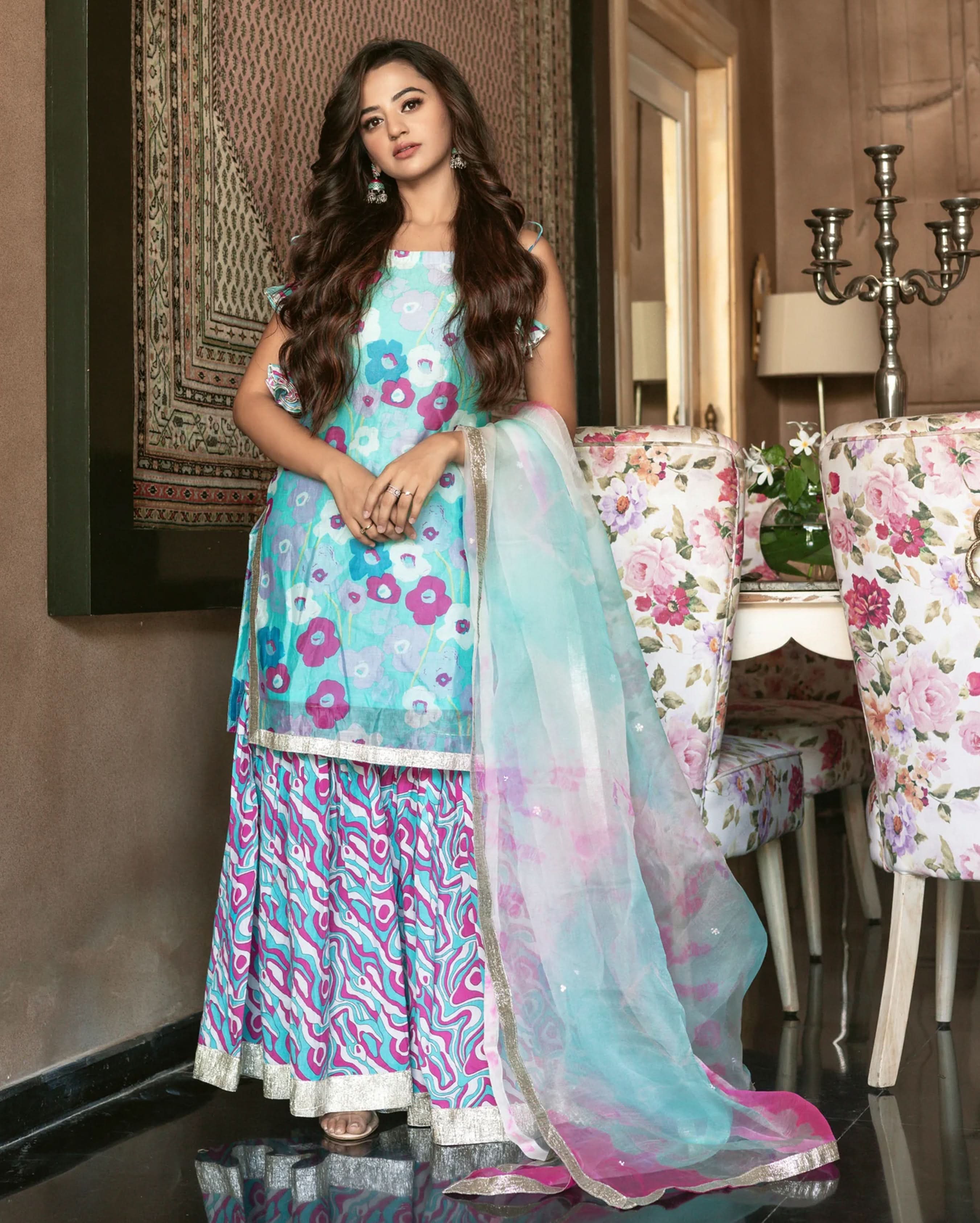 Dizi Chanderi Sharara Set - Image 3