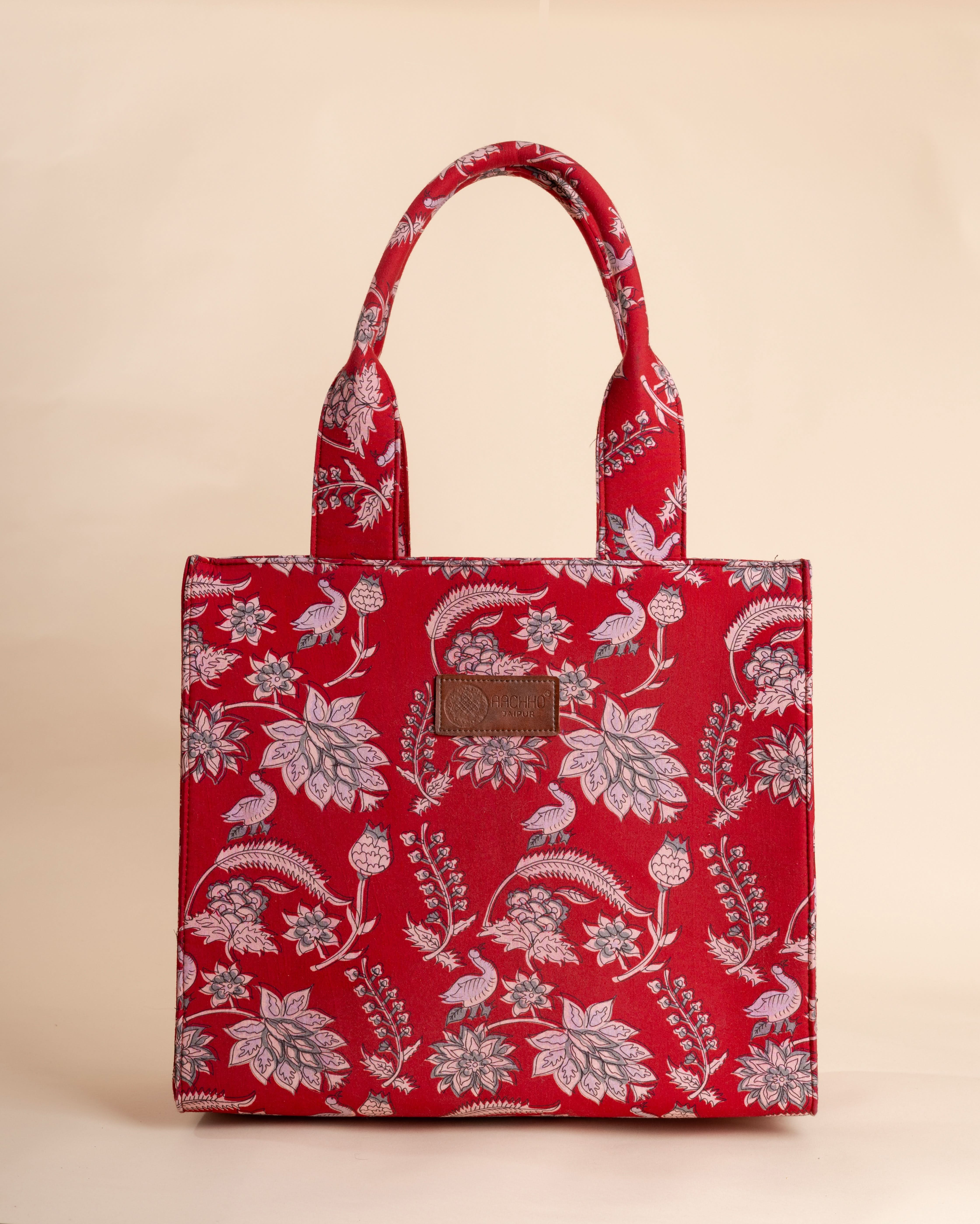 Ember Red Tote Bag - Image 5