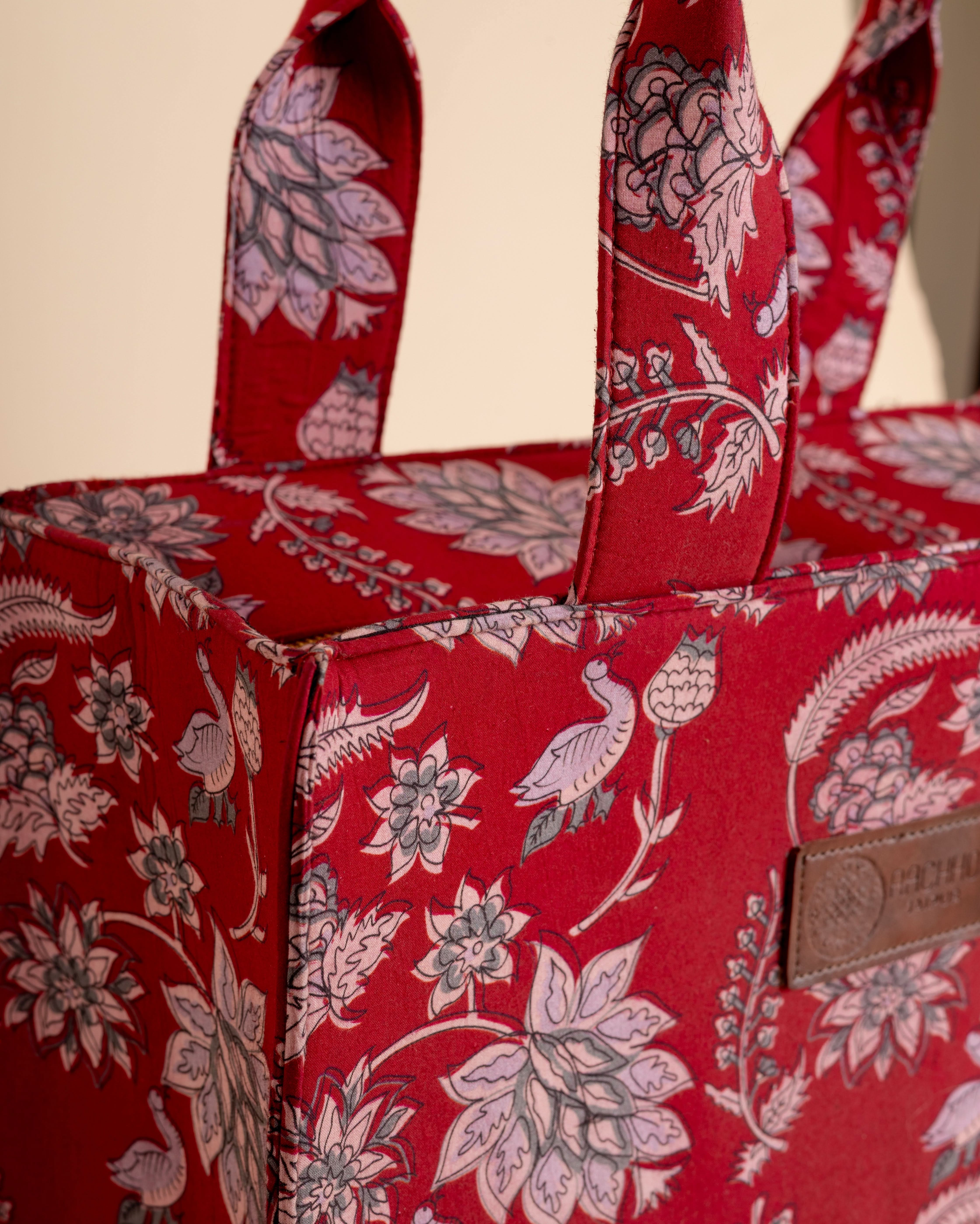 Ember Red Tote Bag - Image 7
