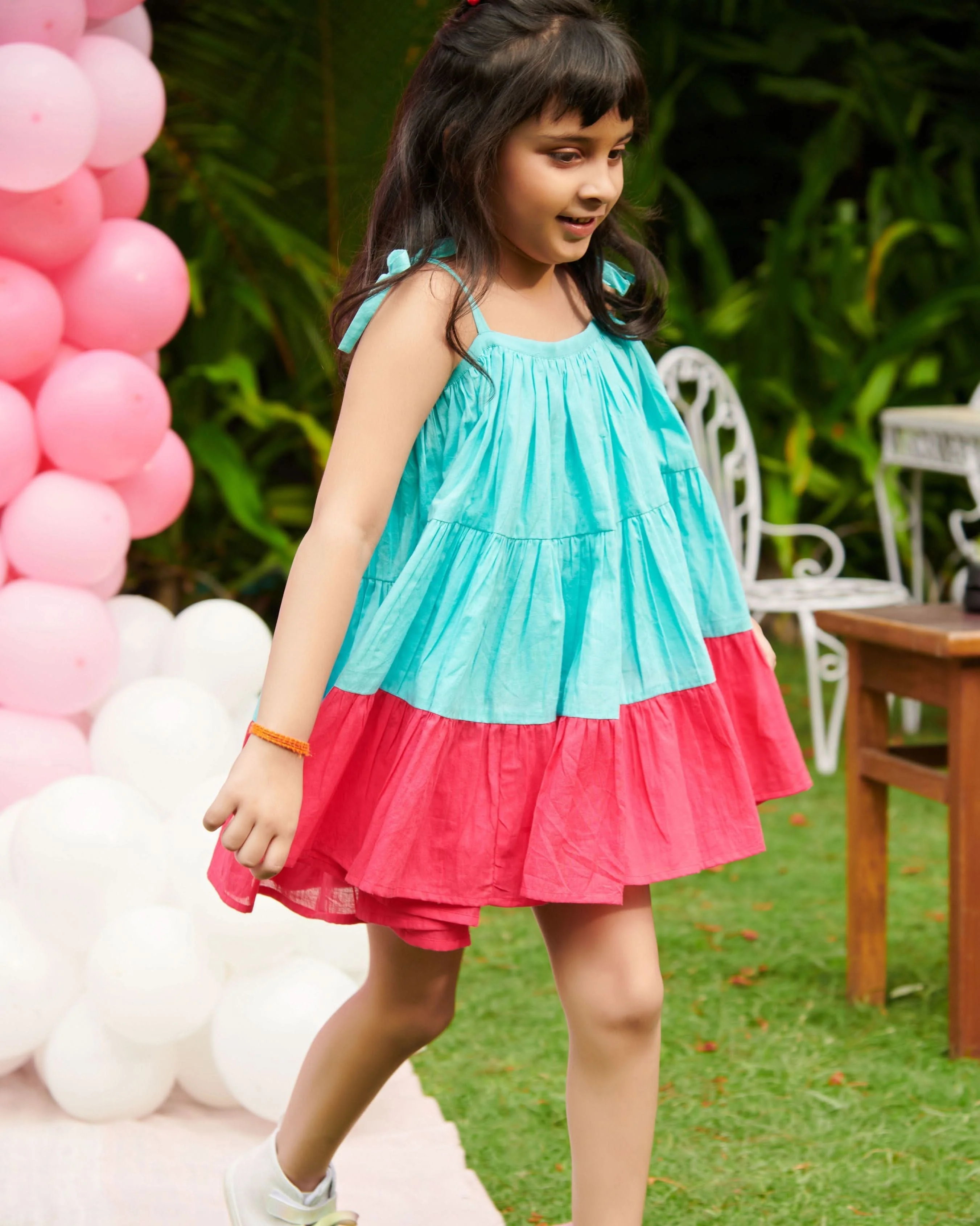 Erica Tier Cotton Dress - Image 3