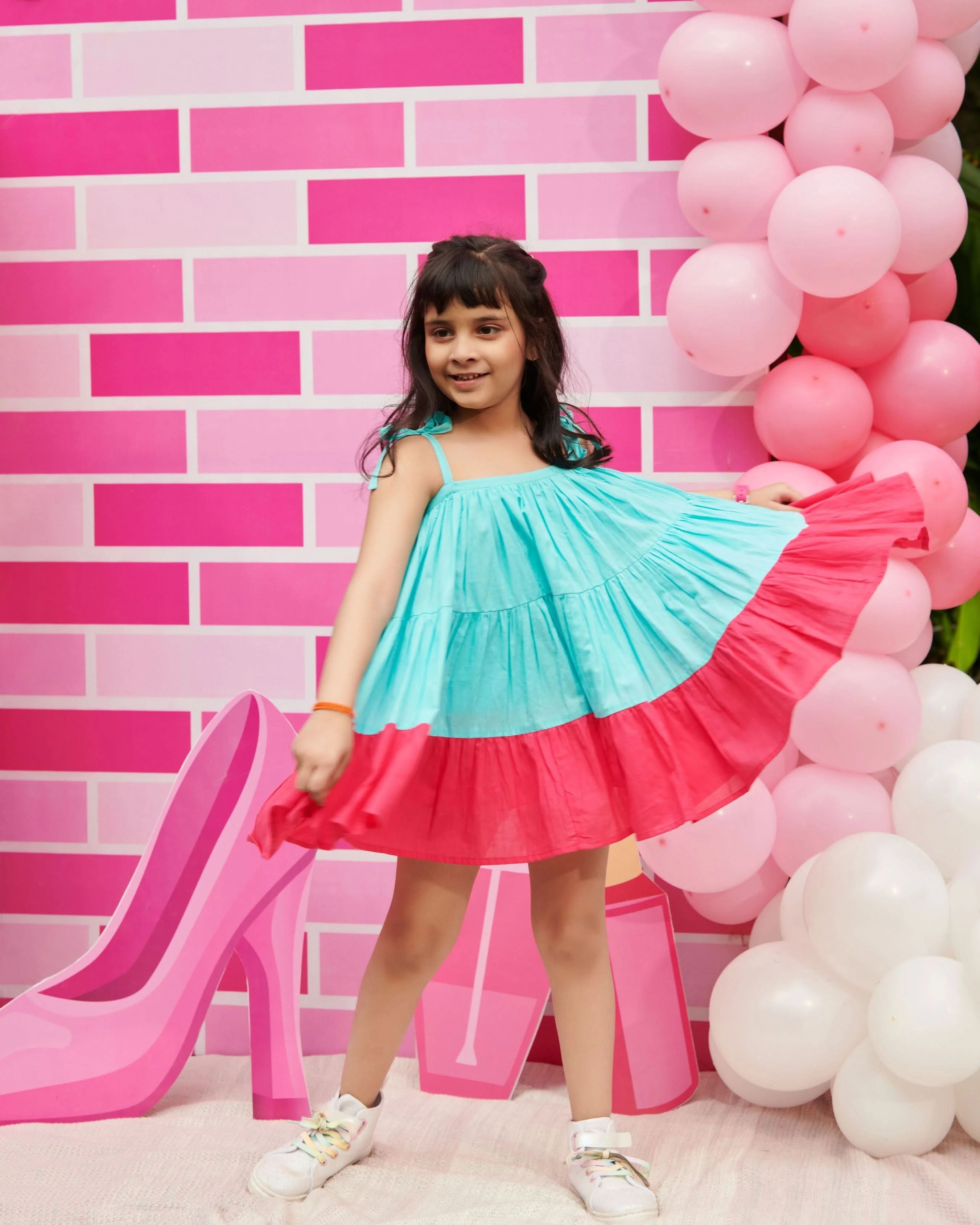 Erica Tier Cotton Dress - Image 6