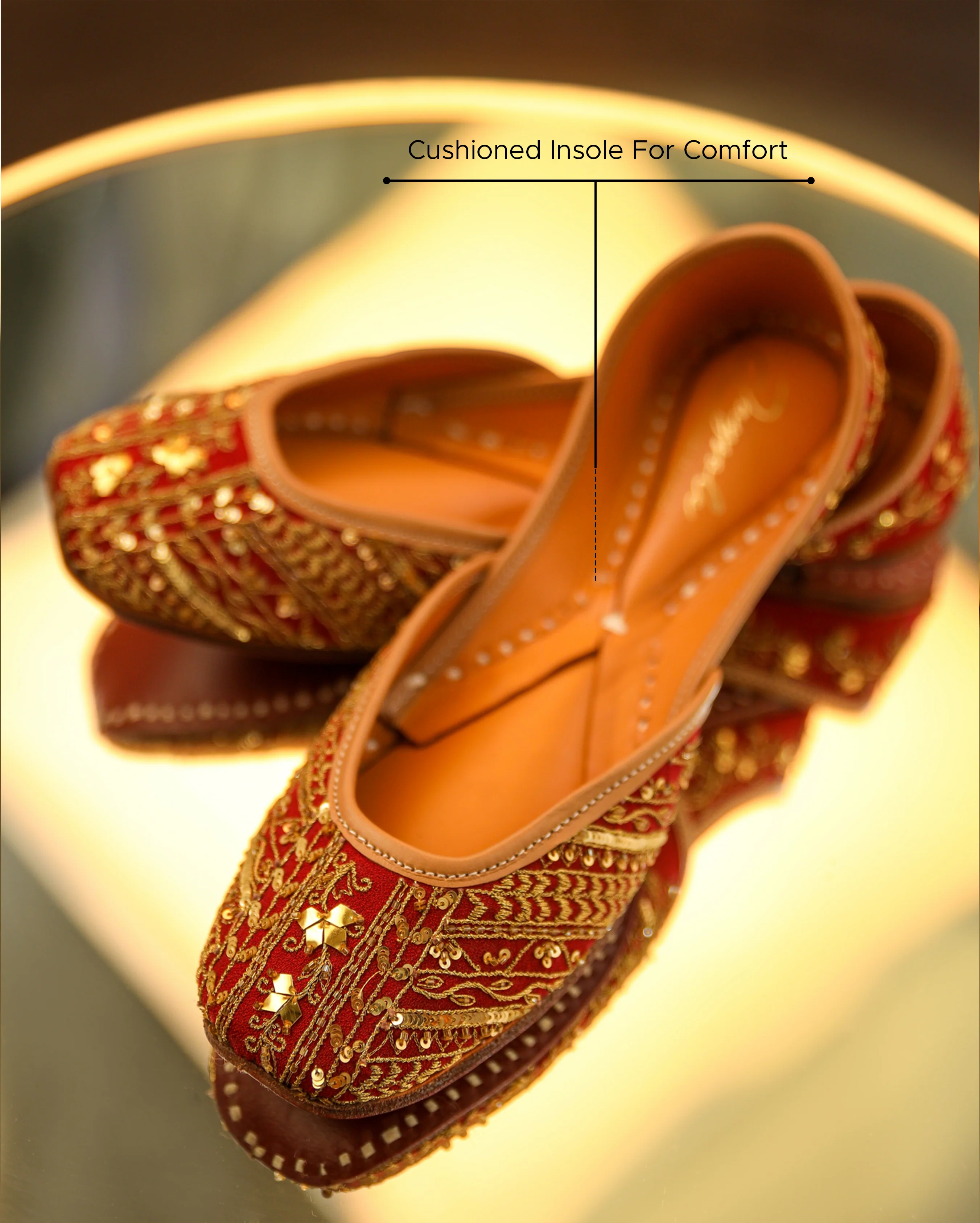 Gleaming Handcrafted Jutti - Image 2