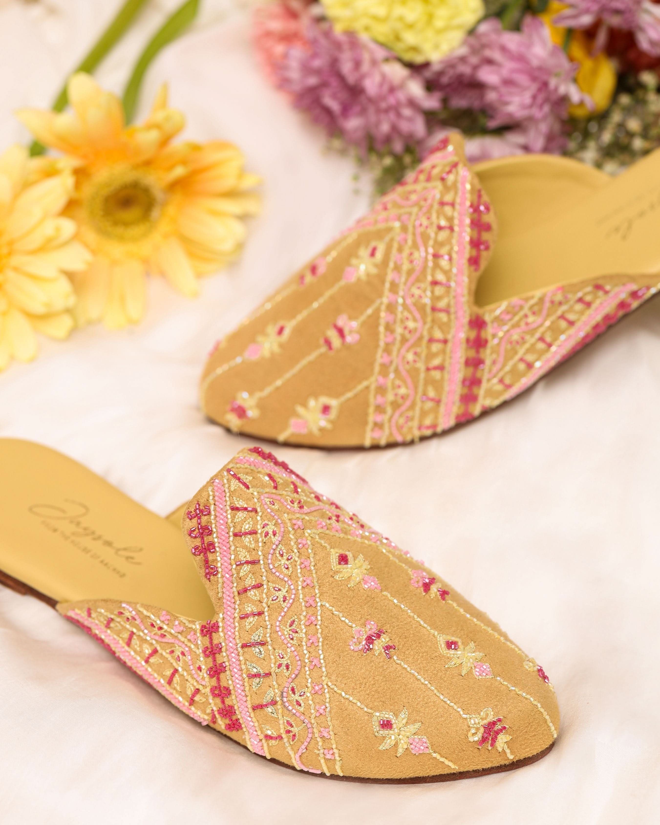 Gold Sand Handcrafted Mules - Image 5