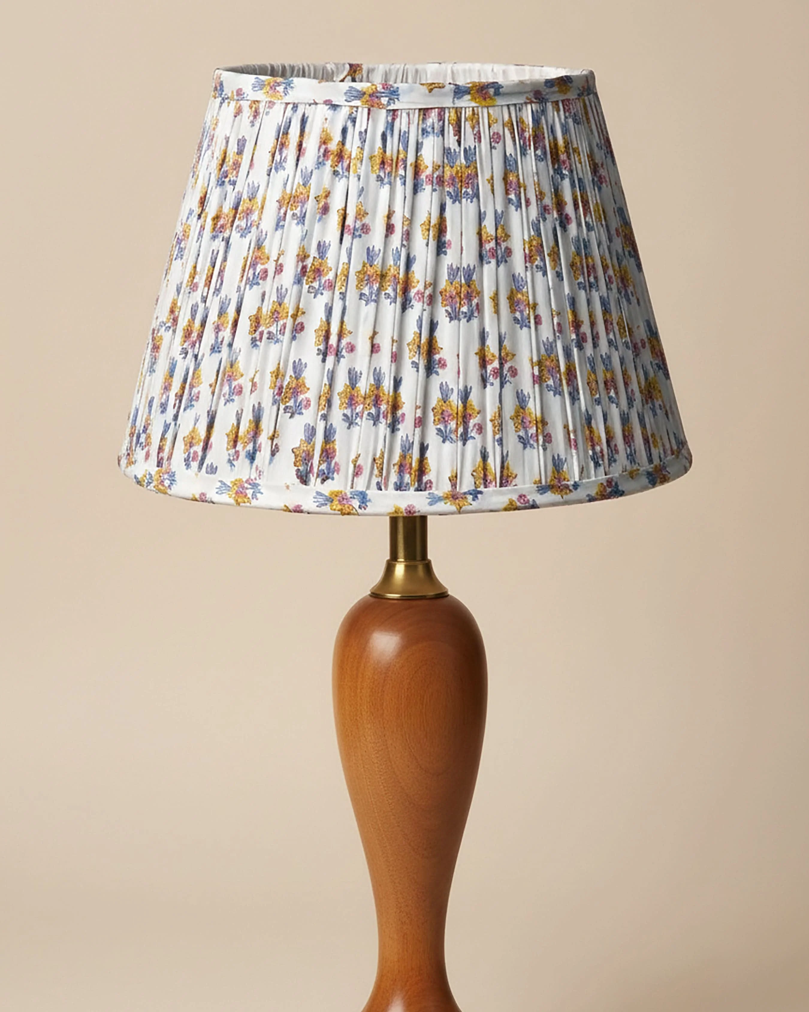Goldfinch Yellow Handblock Circular Lampshade - Image 7