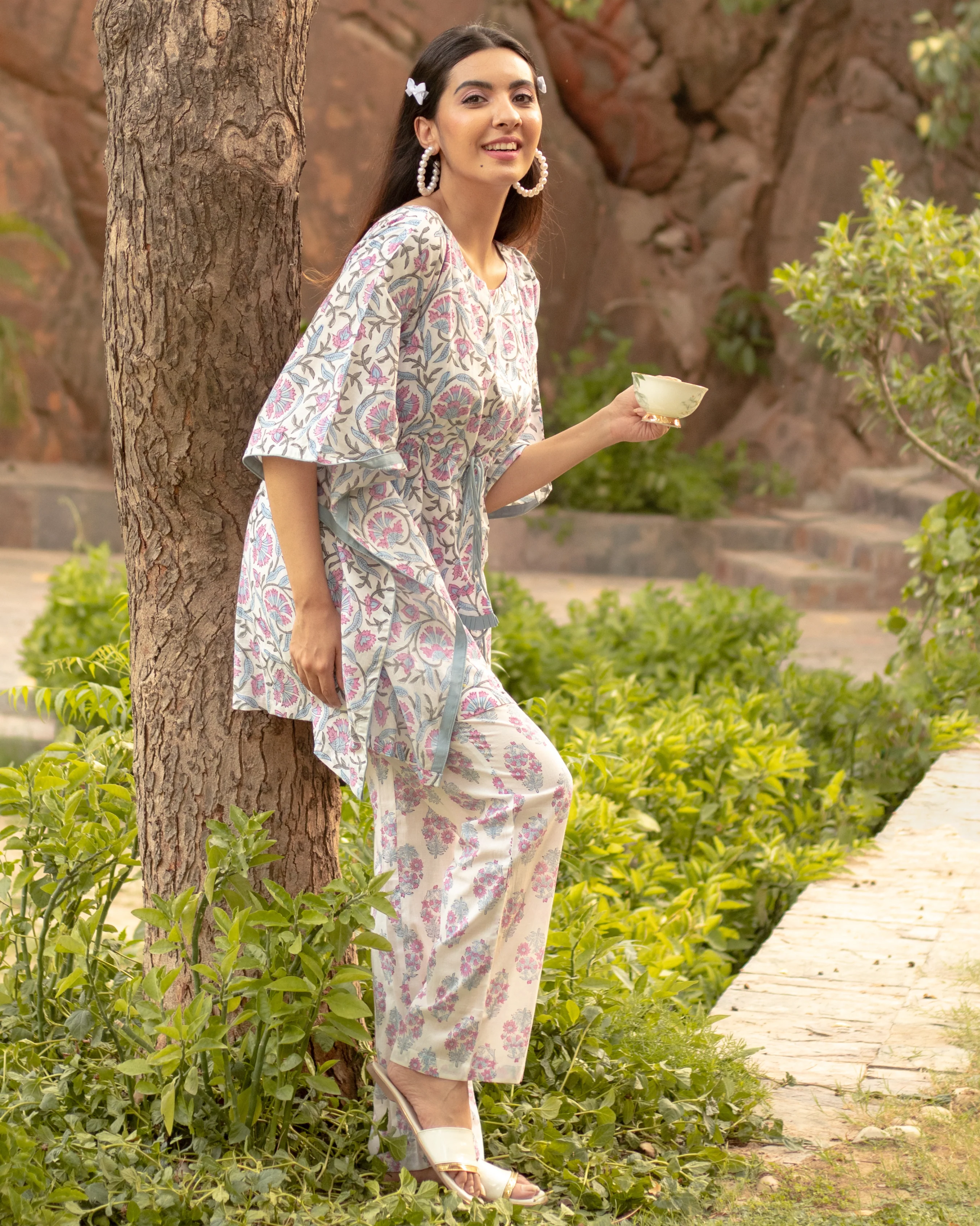 Grand Anse Cotton Kaftan Set - Image 4