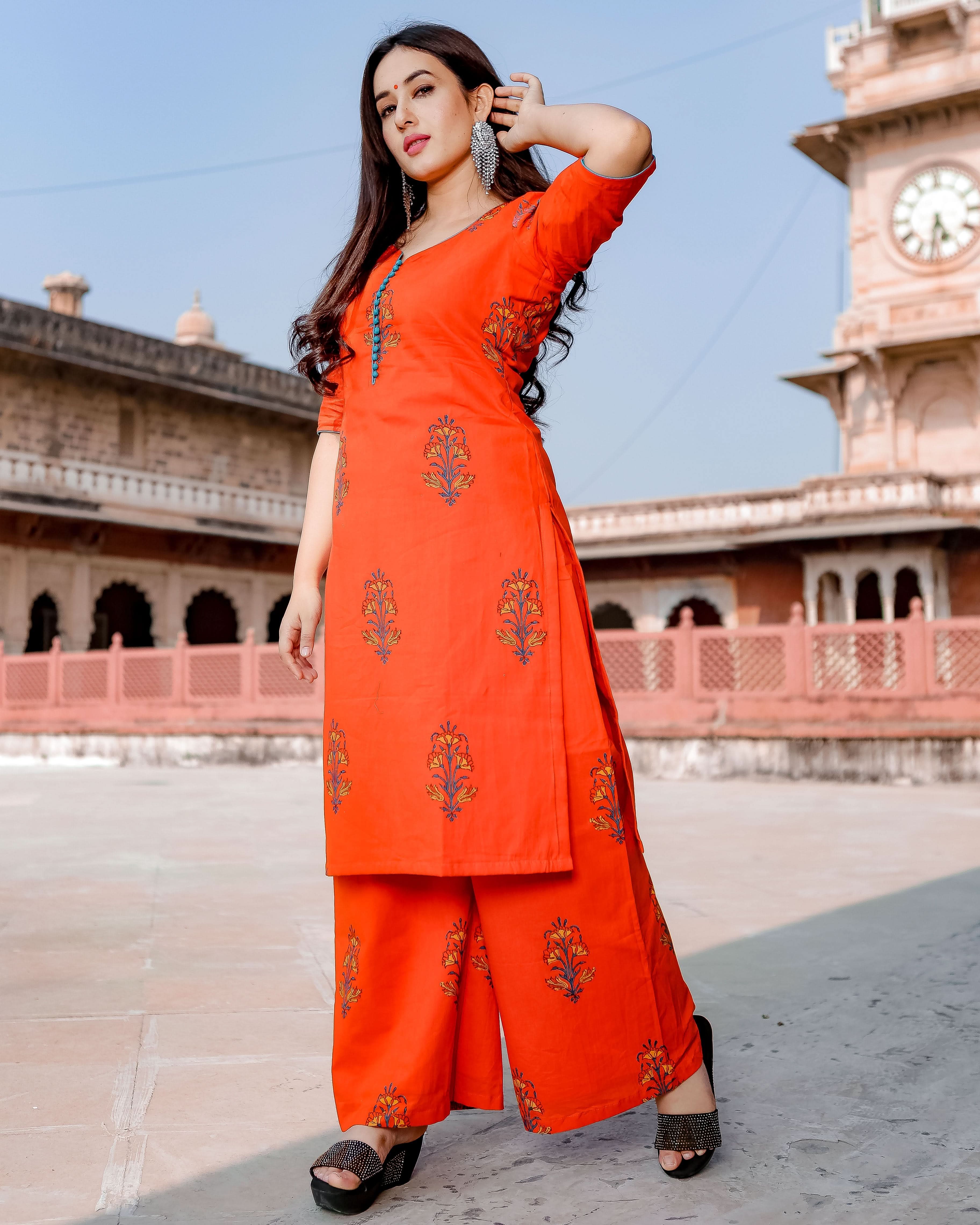 Gulmohar Handblock Suit Set - Image 5