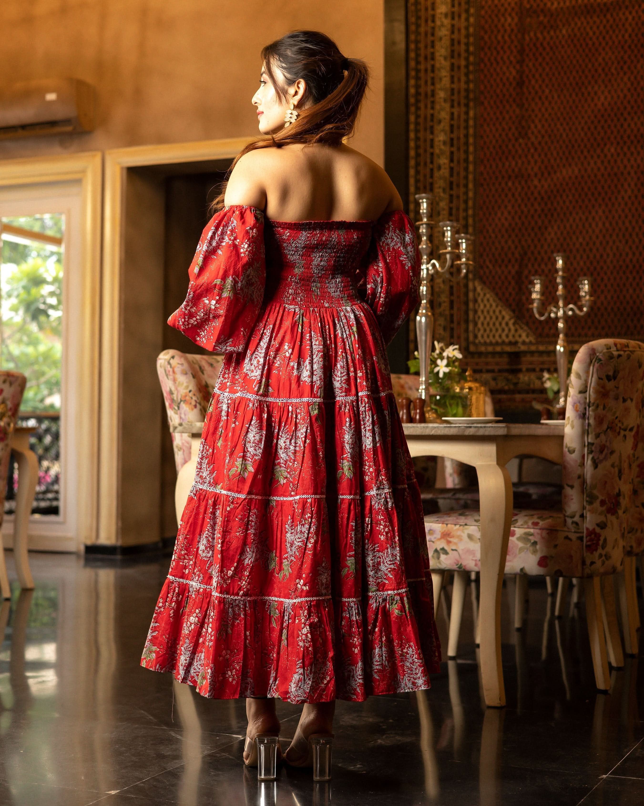 Helia Smocked Cotton Dress - Image 6