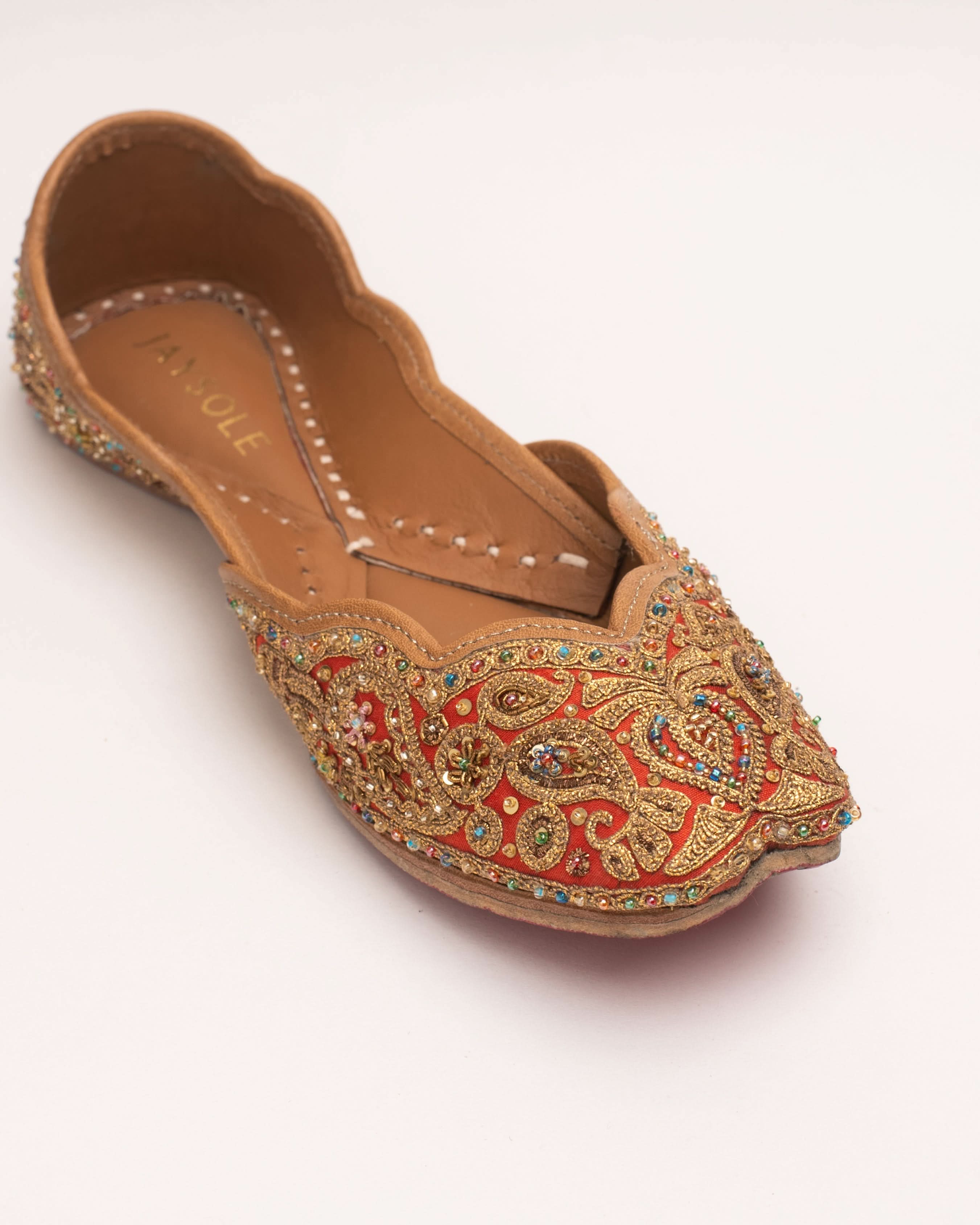 Hunar Red Handcrafted Jutti - Image 7