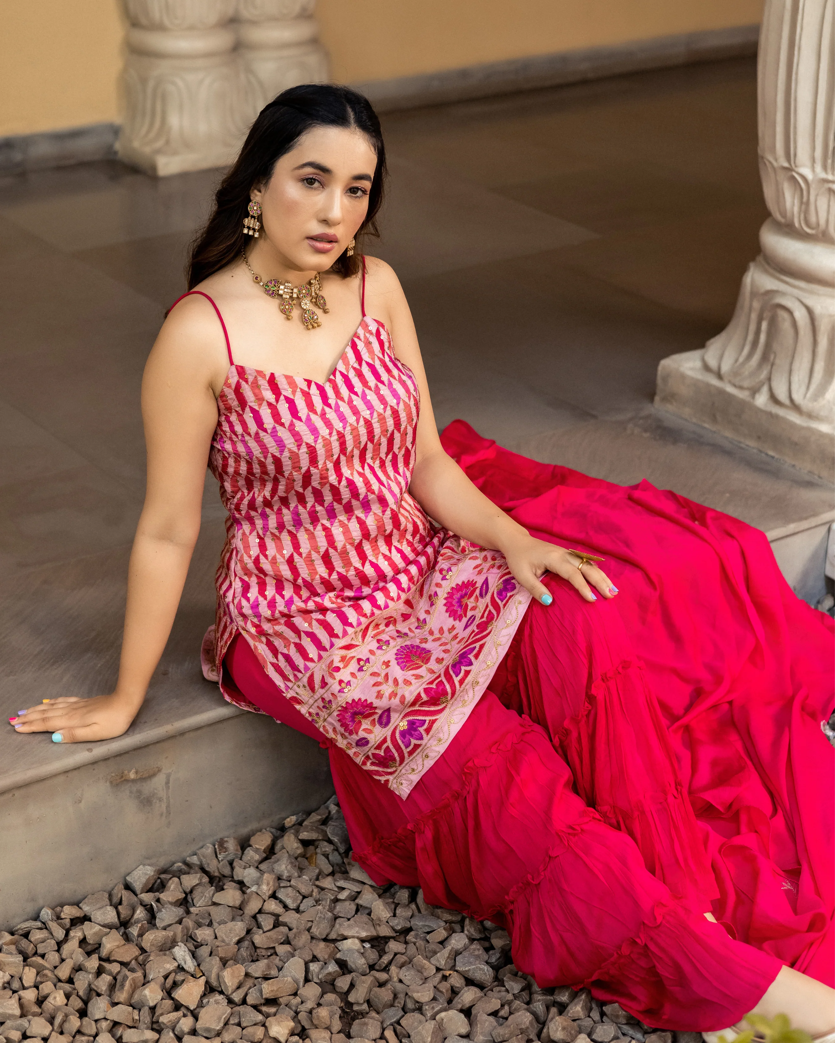Jafrin Georgette Sharara Set - Image 8