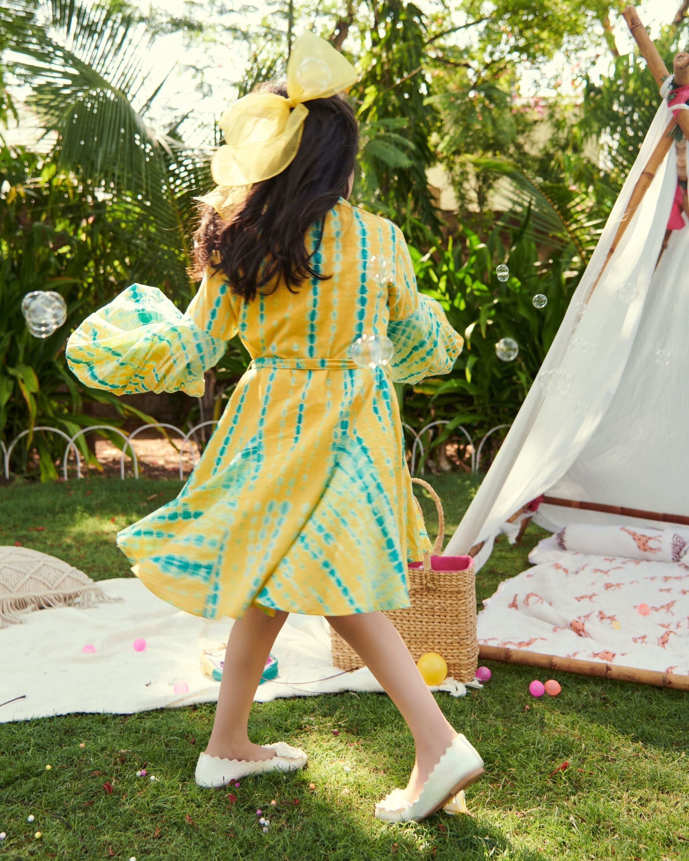 Jellybean Tie & Dye Cotton Dress - Image 4