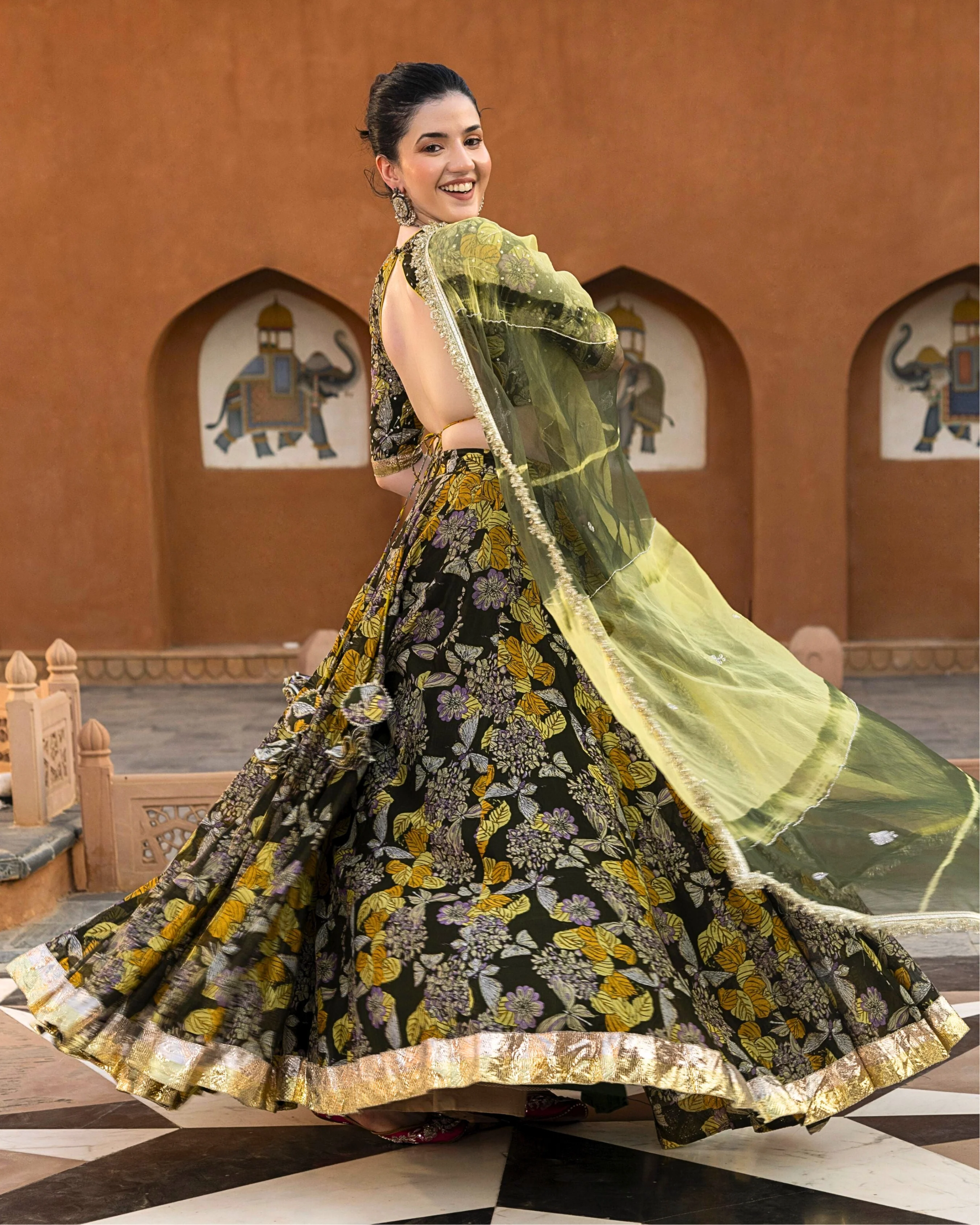 Mayra Chanderi Lehenga Set - Image 3