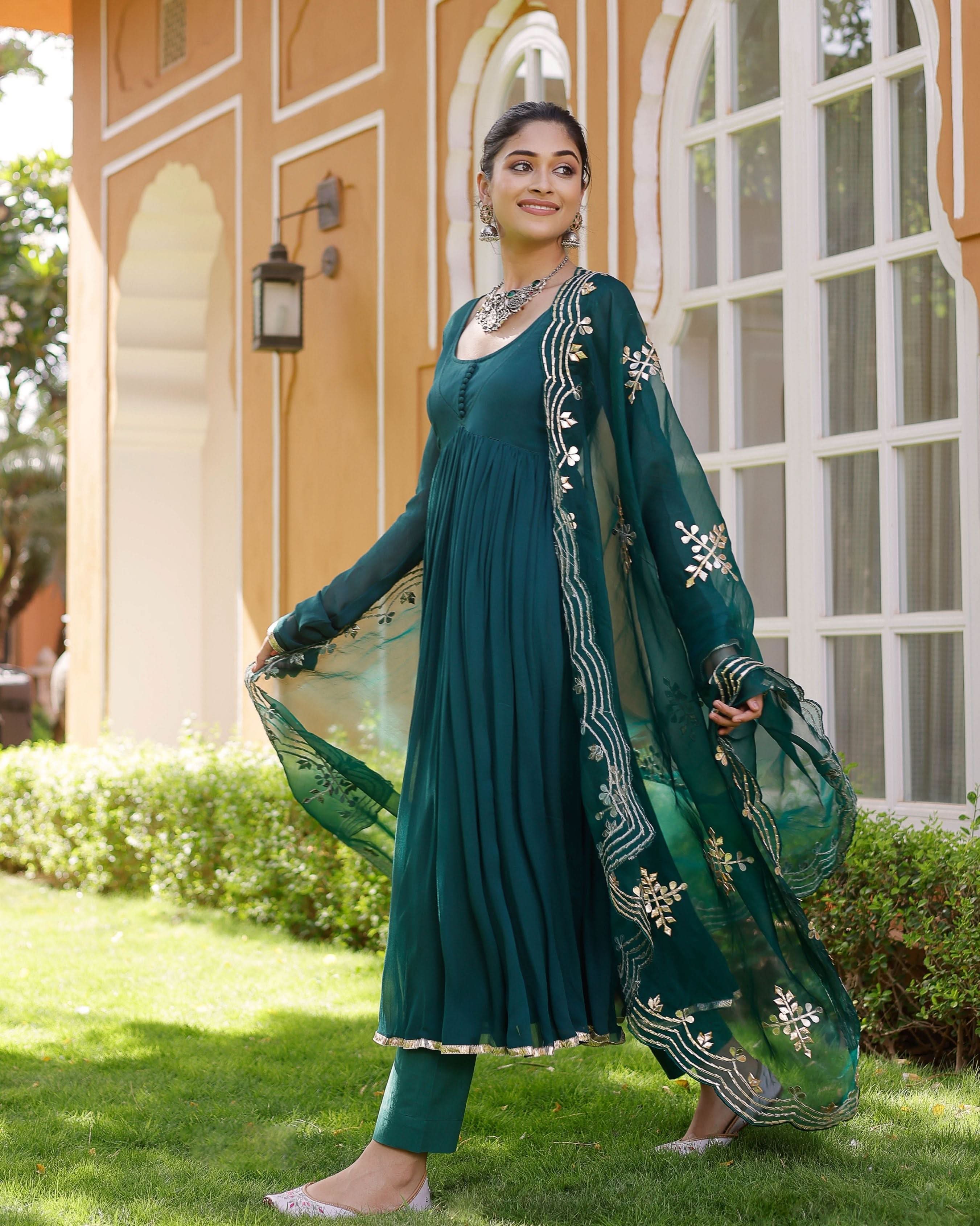 Odika Gotapatti Goergette Suit Set - Image 4