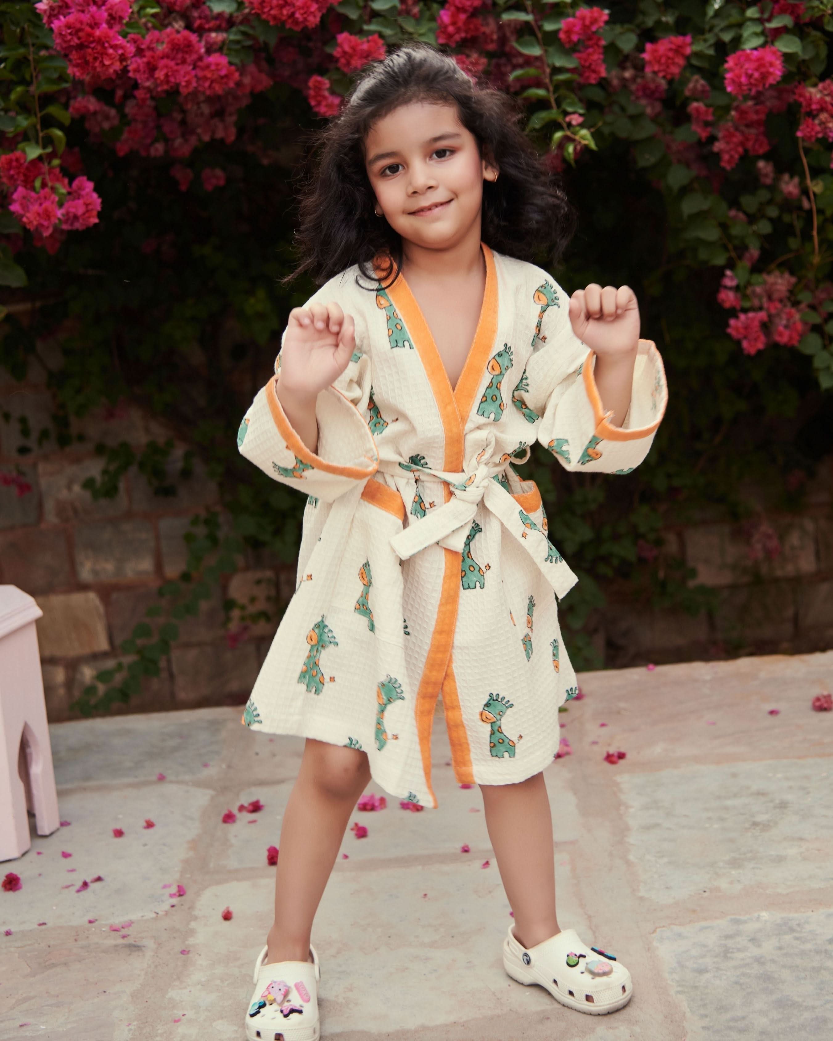 Peachy Cotton Bathrobe - Image 2
