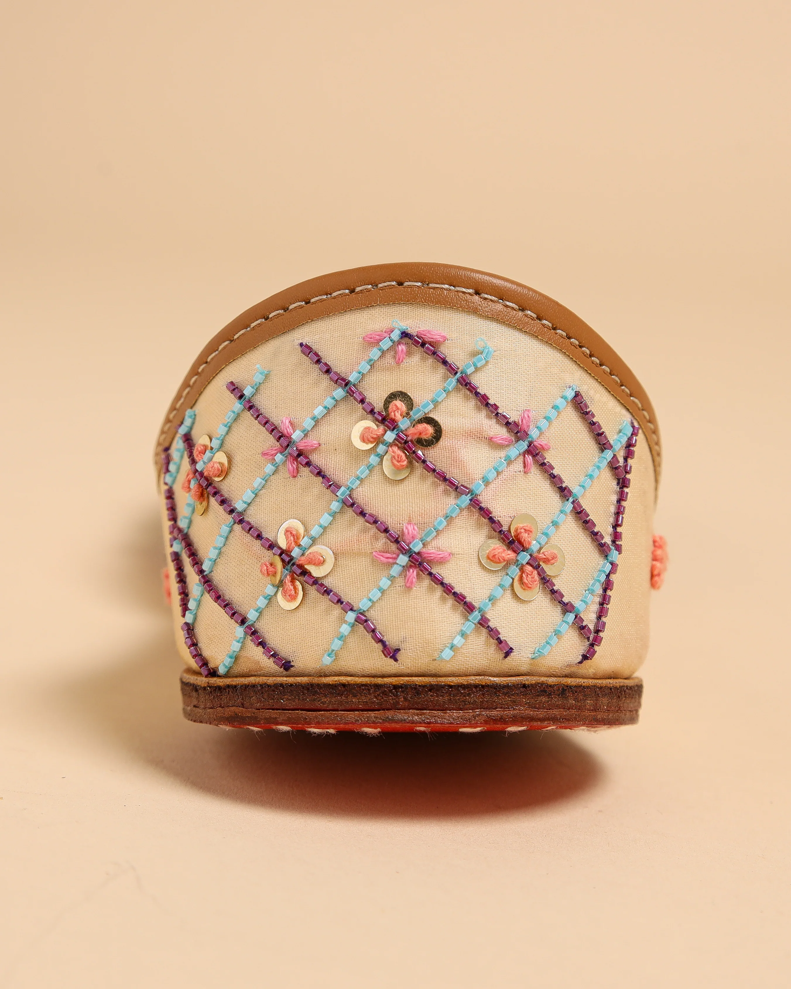 Petal Pink Handcrafted Jutti - Image 11