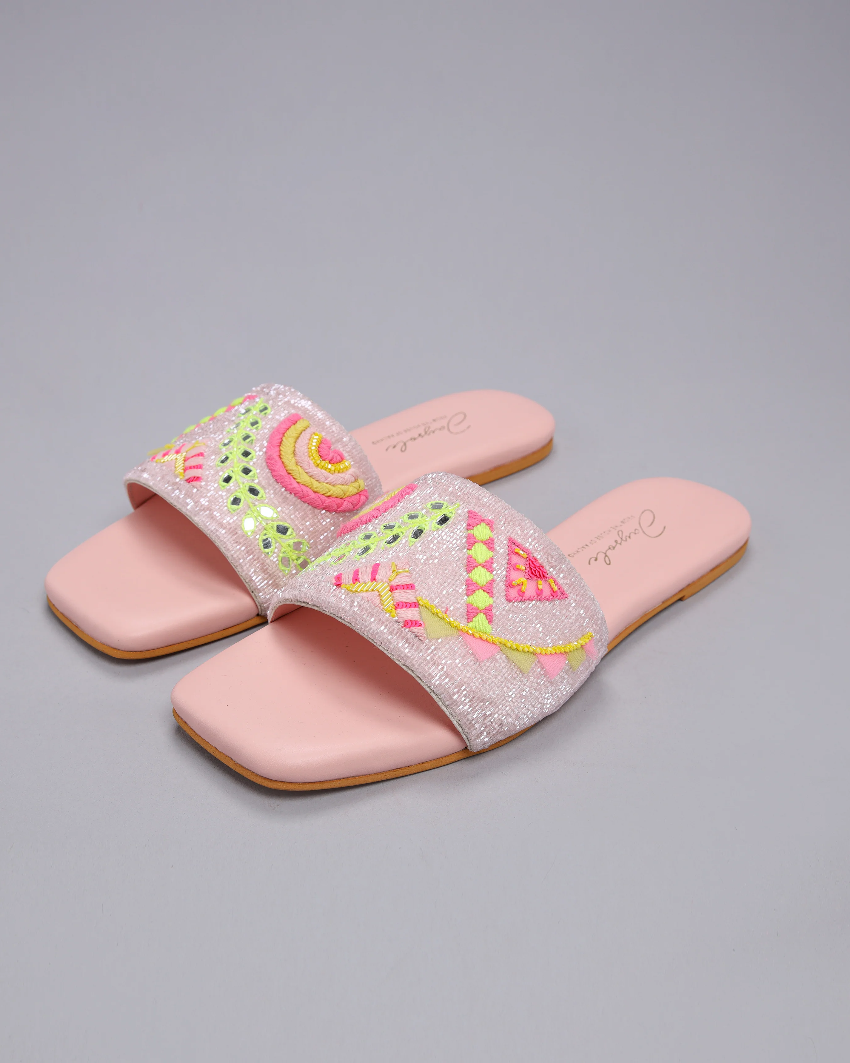 Pink Mystery Handcrafted Flats - Image 5