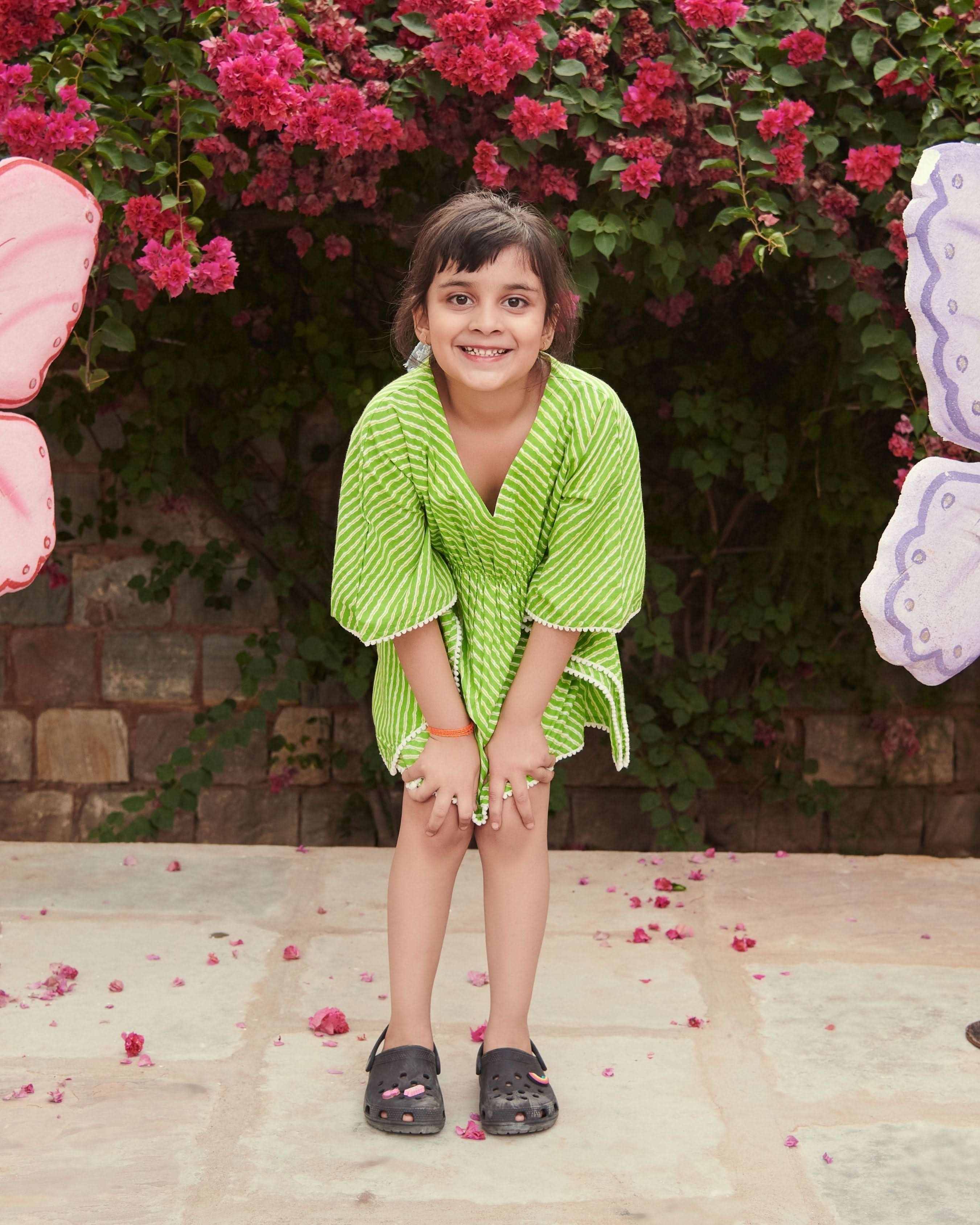 Popsicle Tie & Dye Cotton Kaftan - Image 3