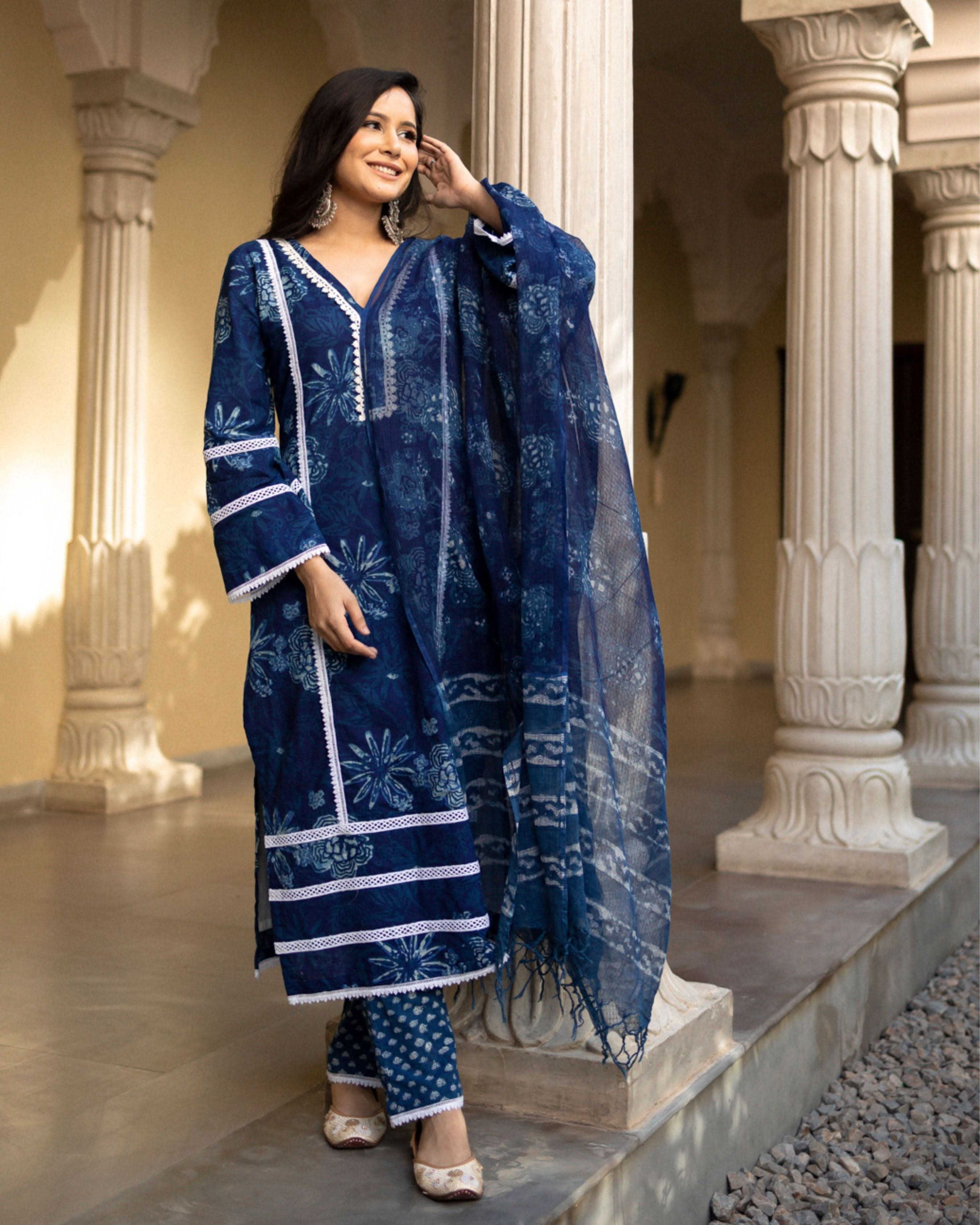 Rithwik Handblock Suit Set - Image 4