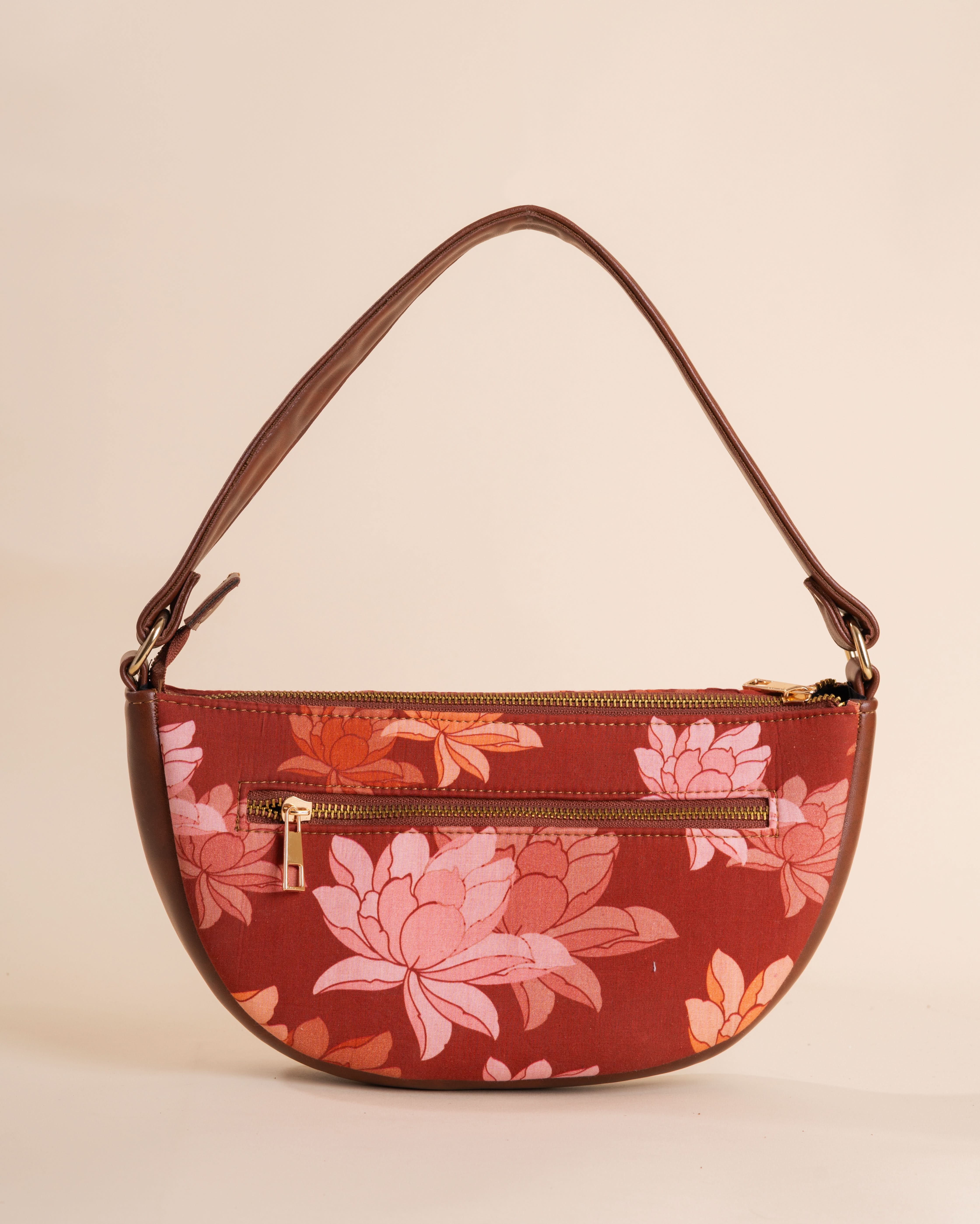 Rustic Blossom Maroon Fanny Bag - Image 6