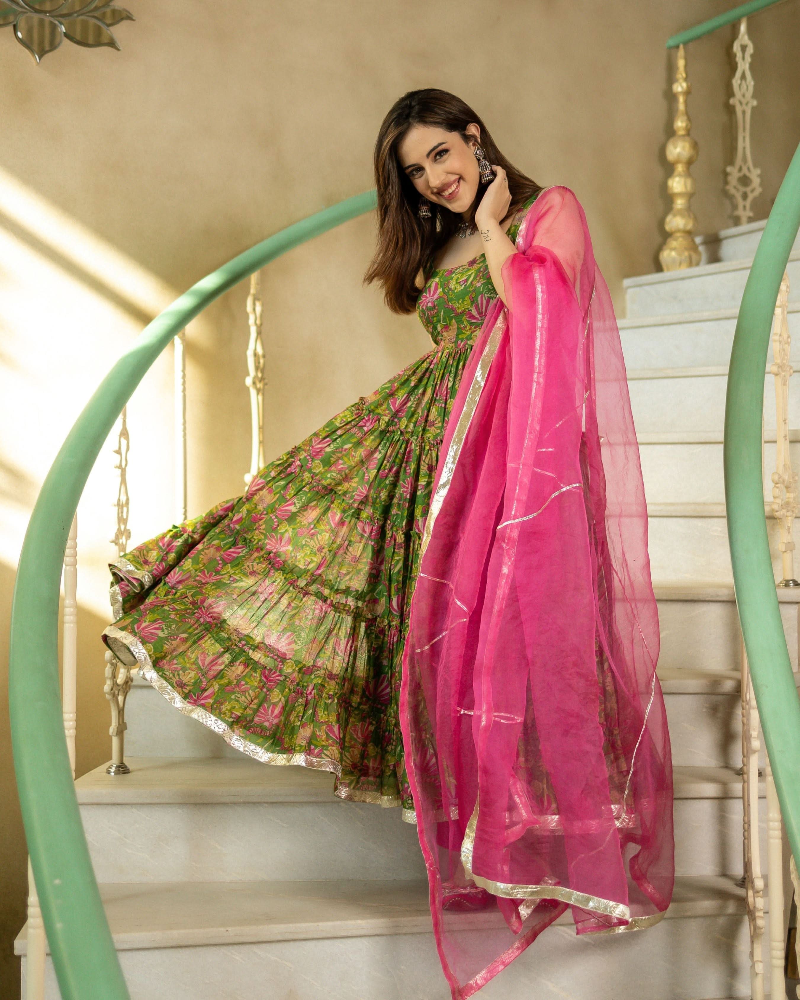 Sadabahaar Chanderi Suit Set - Image 9