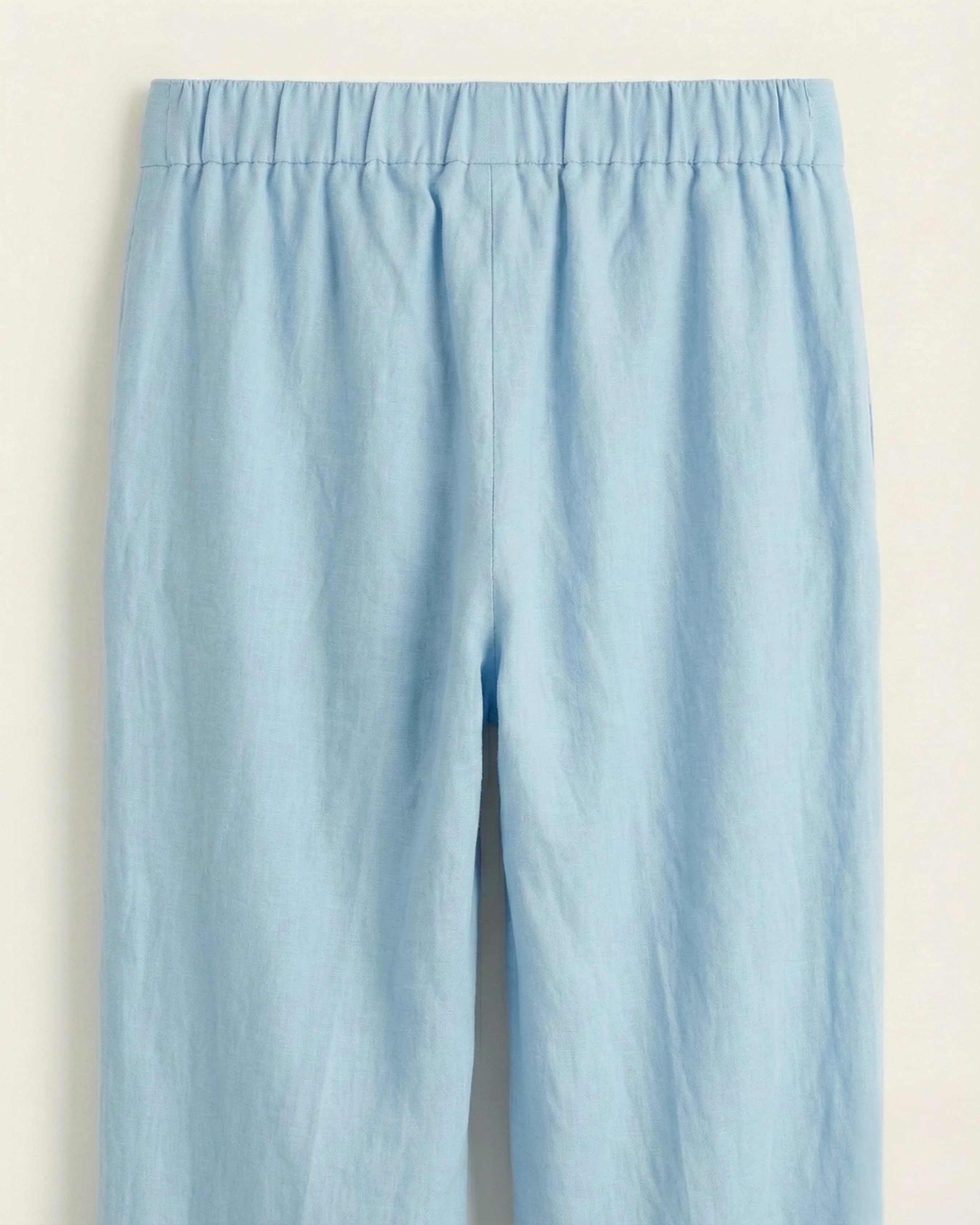 Safa Sky blue Linen Straight Pants - Image 5