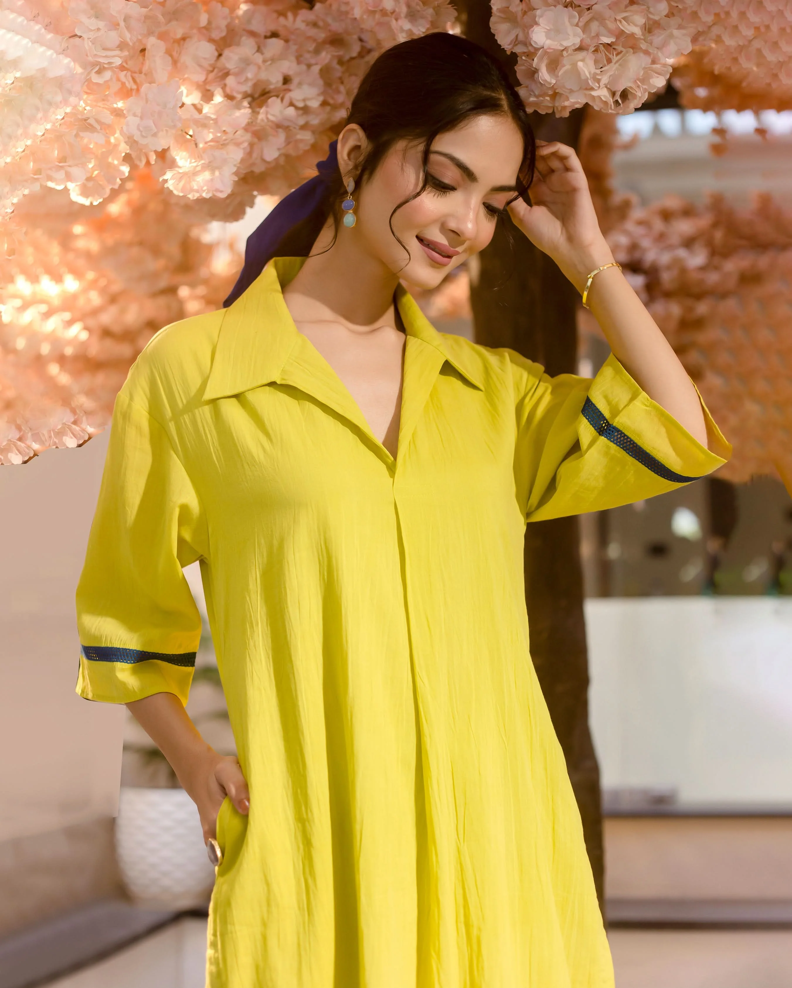 Spurge Green Solid Cotton Coord Set - Image 2