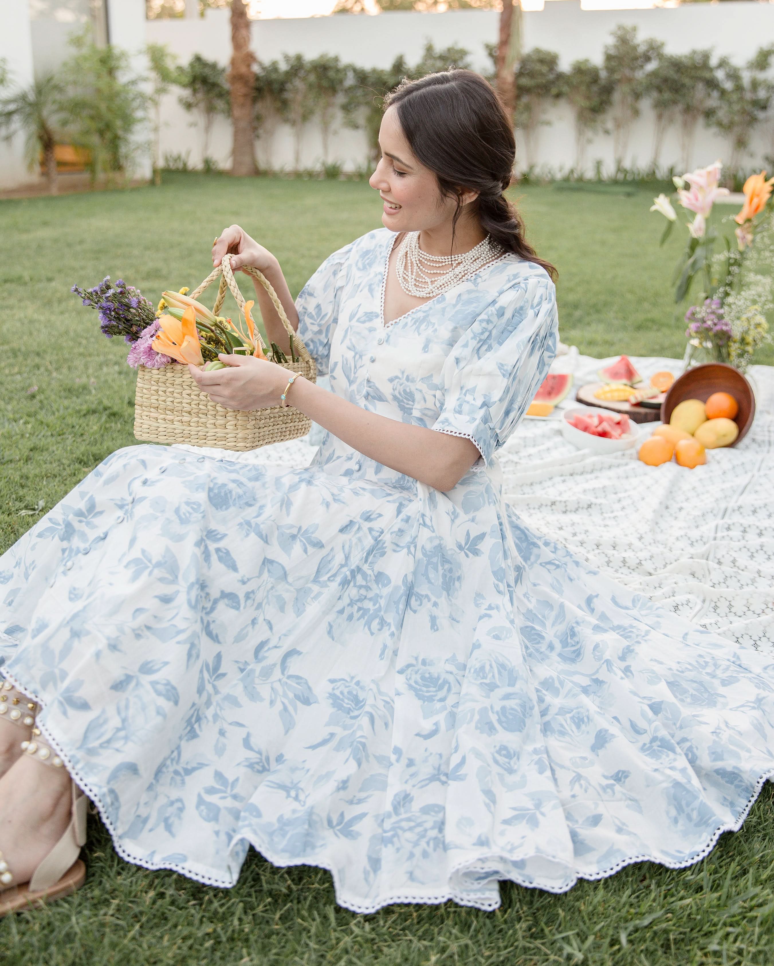 Sugar Plum White Cotton Printed Dress - Image 6