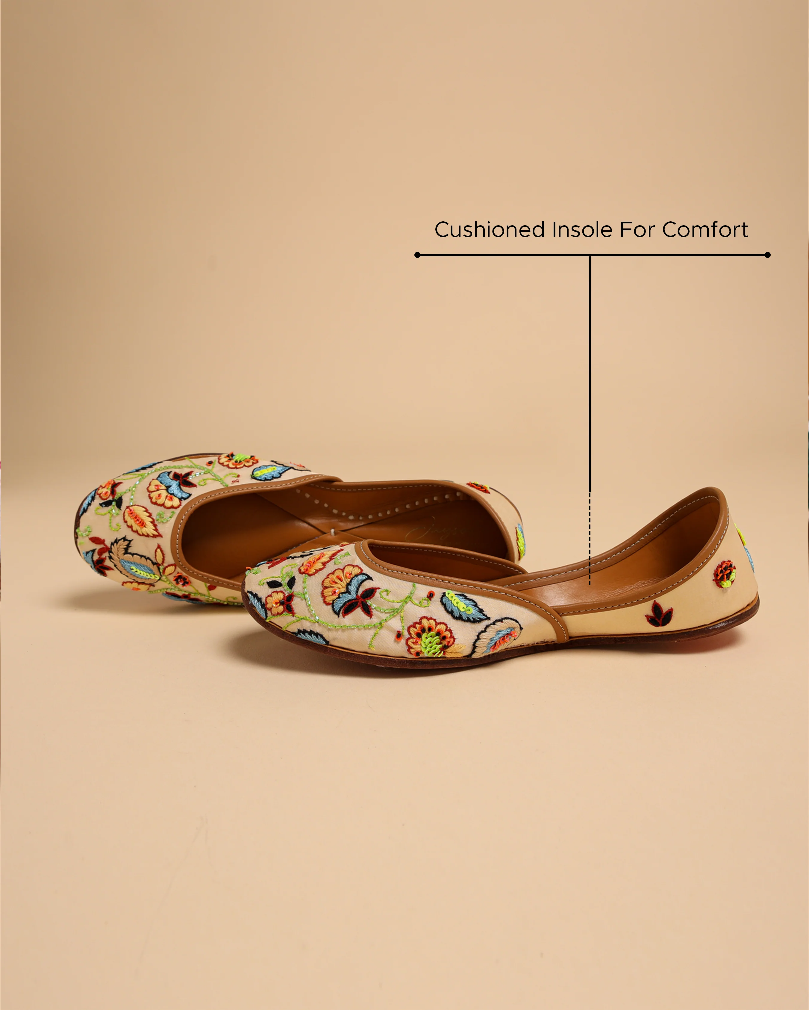 Summer Melon Handcrafted Jutti - Image 2