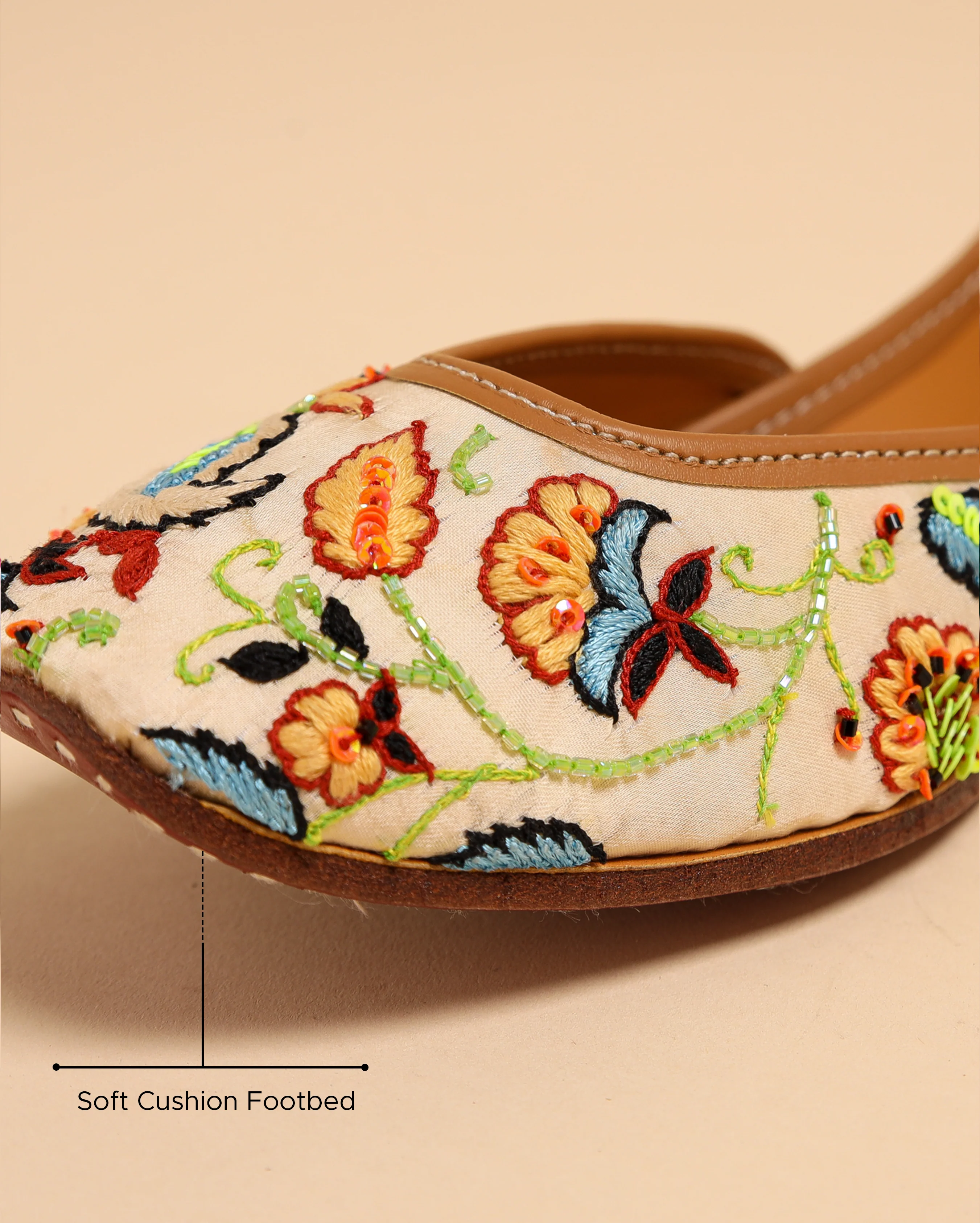 Summer Melon Handcrafted Jutti - Image 3